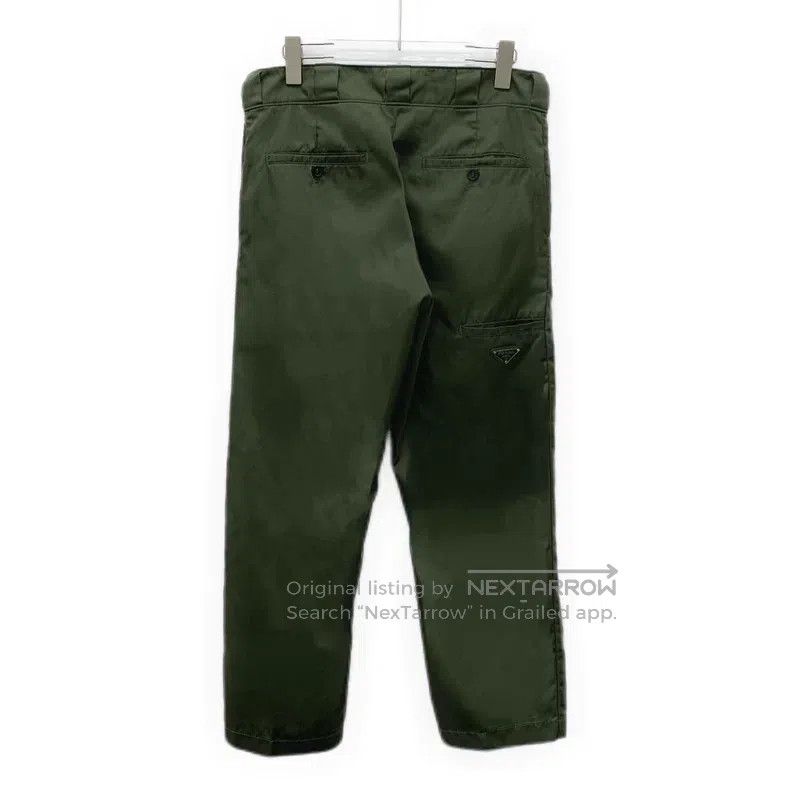 Prada Prada Military green triangle logo casual trousers Size US 30 / EU 46 - 2 Thumbnail