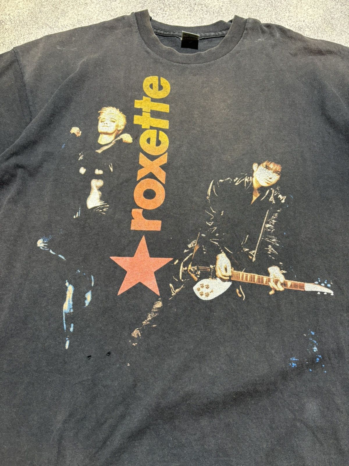 Band Tees Vintage 1991 ROXETTE Tshirt XL 90s Swedish pop rock duo Size US XL / EU 56 / 4 - 5 Thumbnail