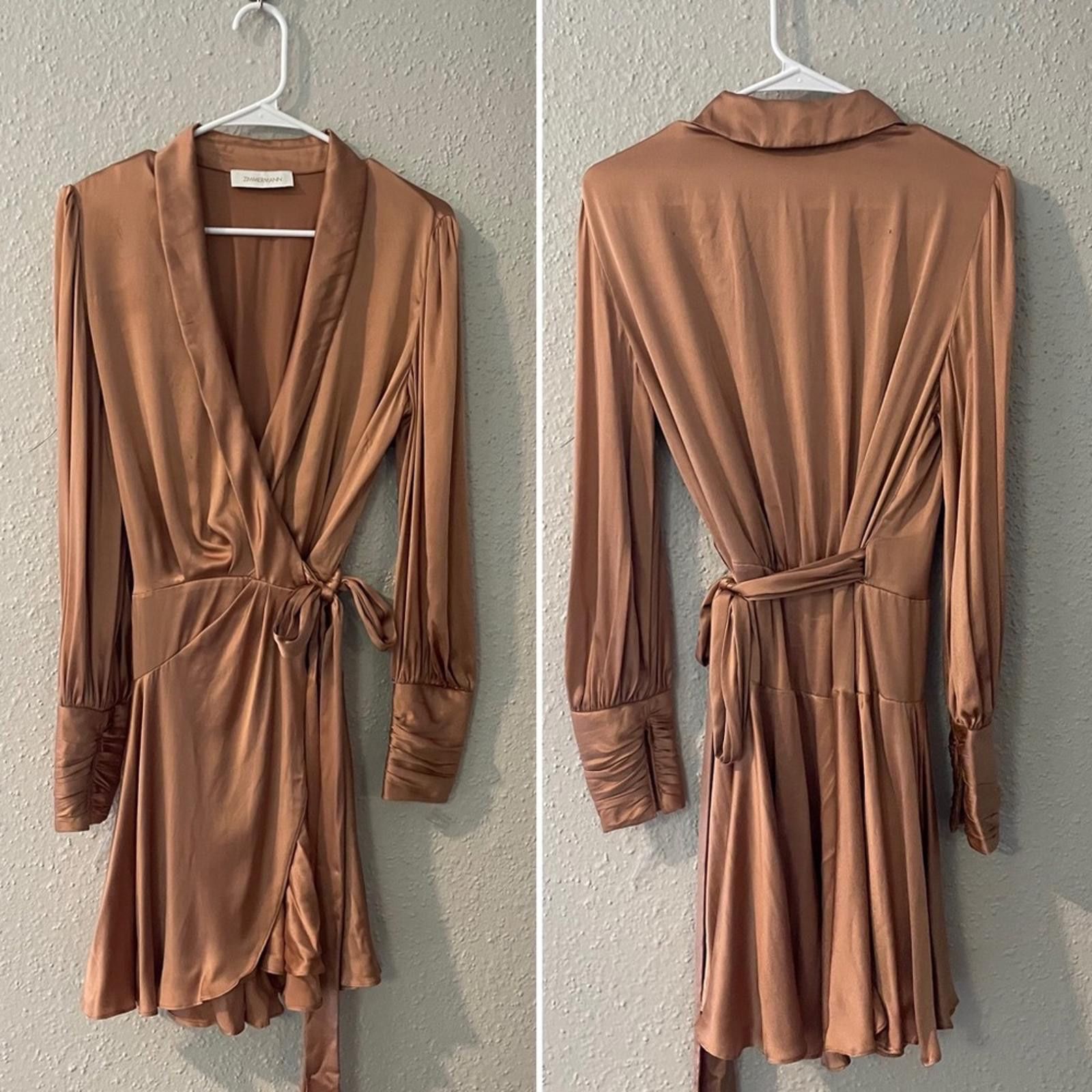 Other Zimmerman Silk Wrap Mini Dress in Biscuit Size M / US 6-8 / IT 42-44 - 3 Thumbnail