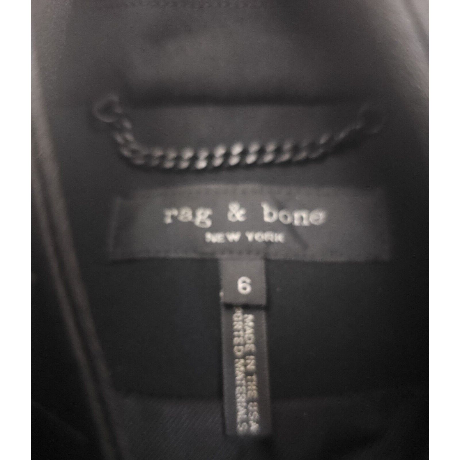 Rag & Bone Rag & Bone Slade Blazer in Black Size 6 Button Front Jacket Size M / US 6-8 / IT 42-44 - 17 Thumbnail
