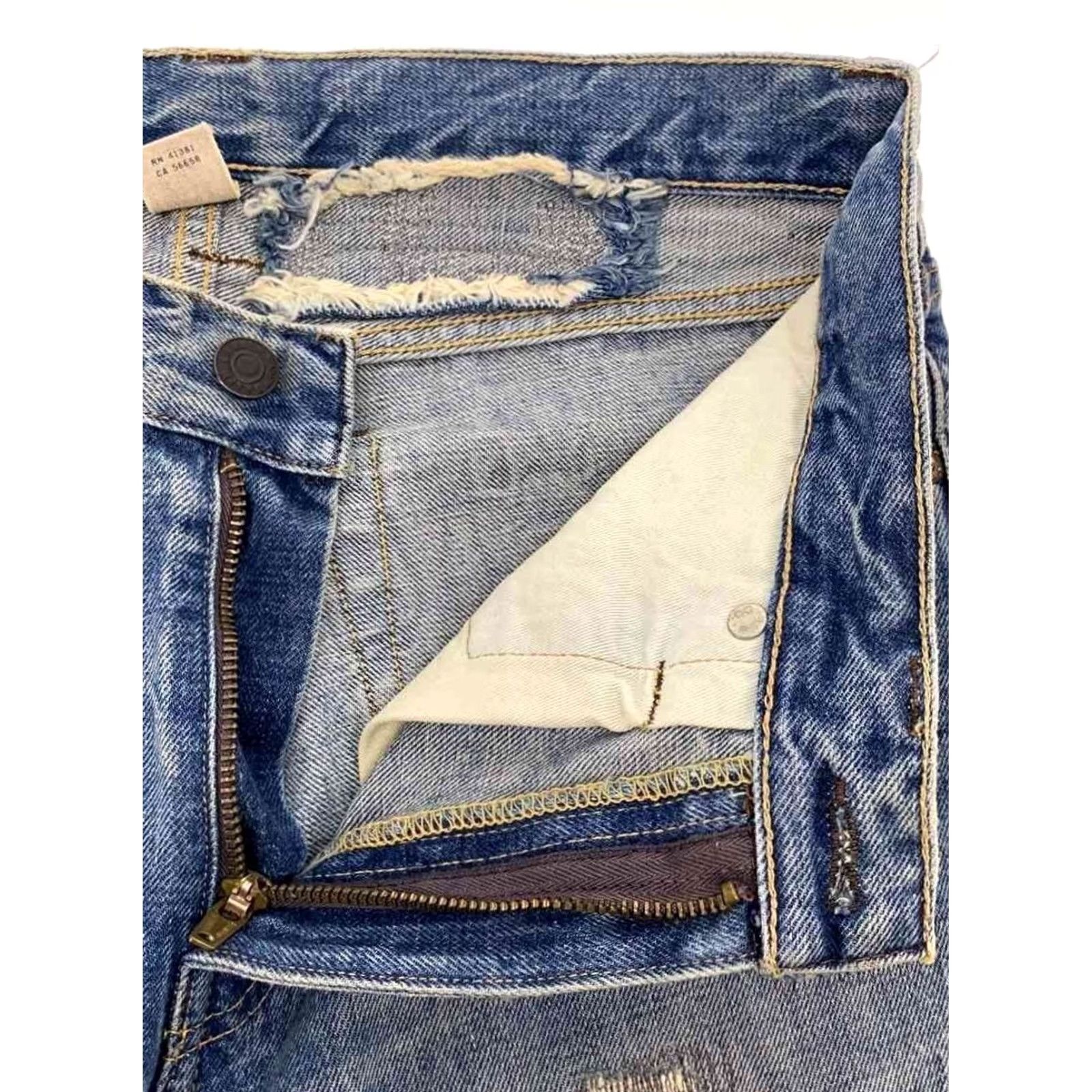 Ralph Lauren RRL Ralph Lauren Jeans Size 29×30 Indigo Cotton Distressed Men's good condition Size US 29 - 3 Thumbnail