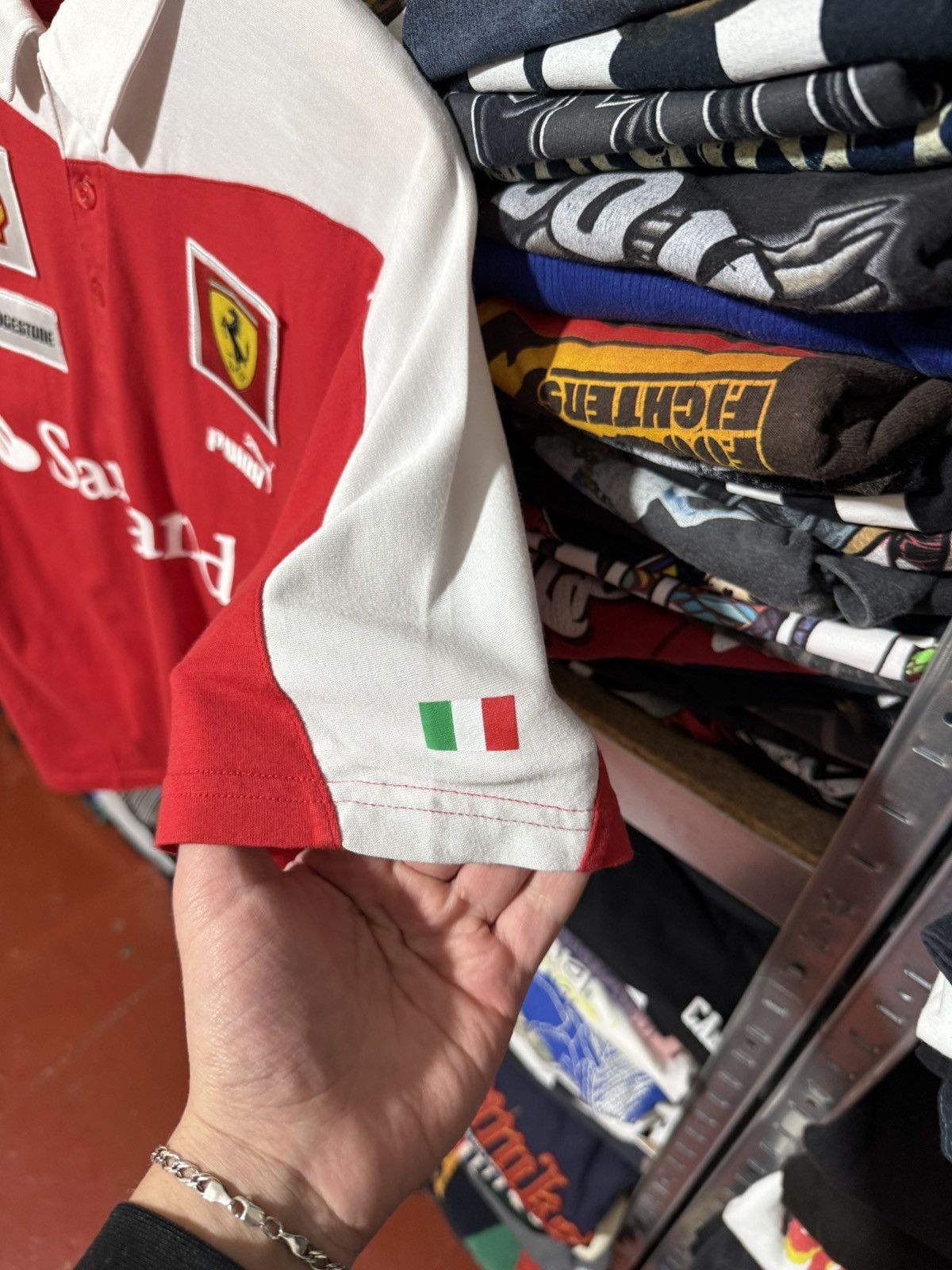 Ferrari Vintage Puma Ferrari Scuderia Firelli Santander F1 Polo Tee Size US M / EU 48-50 / 2 - 8 Thumbnail