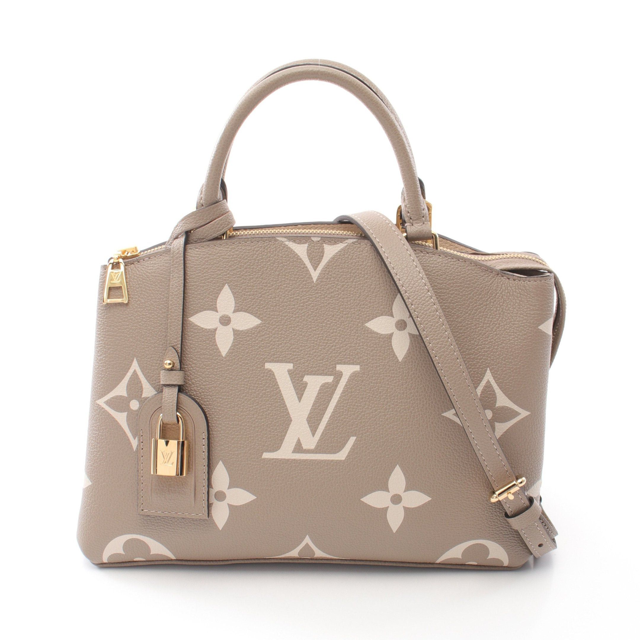 Louis Vuitton Louis Vuitton Petit Pare Pm Monogram Empreinte Tourterelle Claim Handbag Leather Gray Beige Size ONE SIZE - 1 Thumbnail