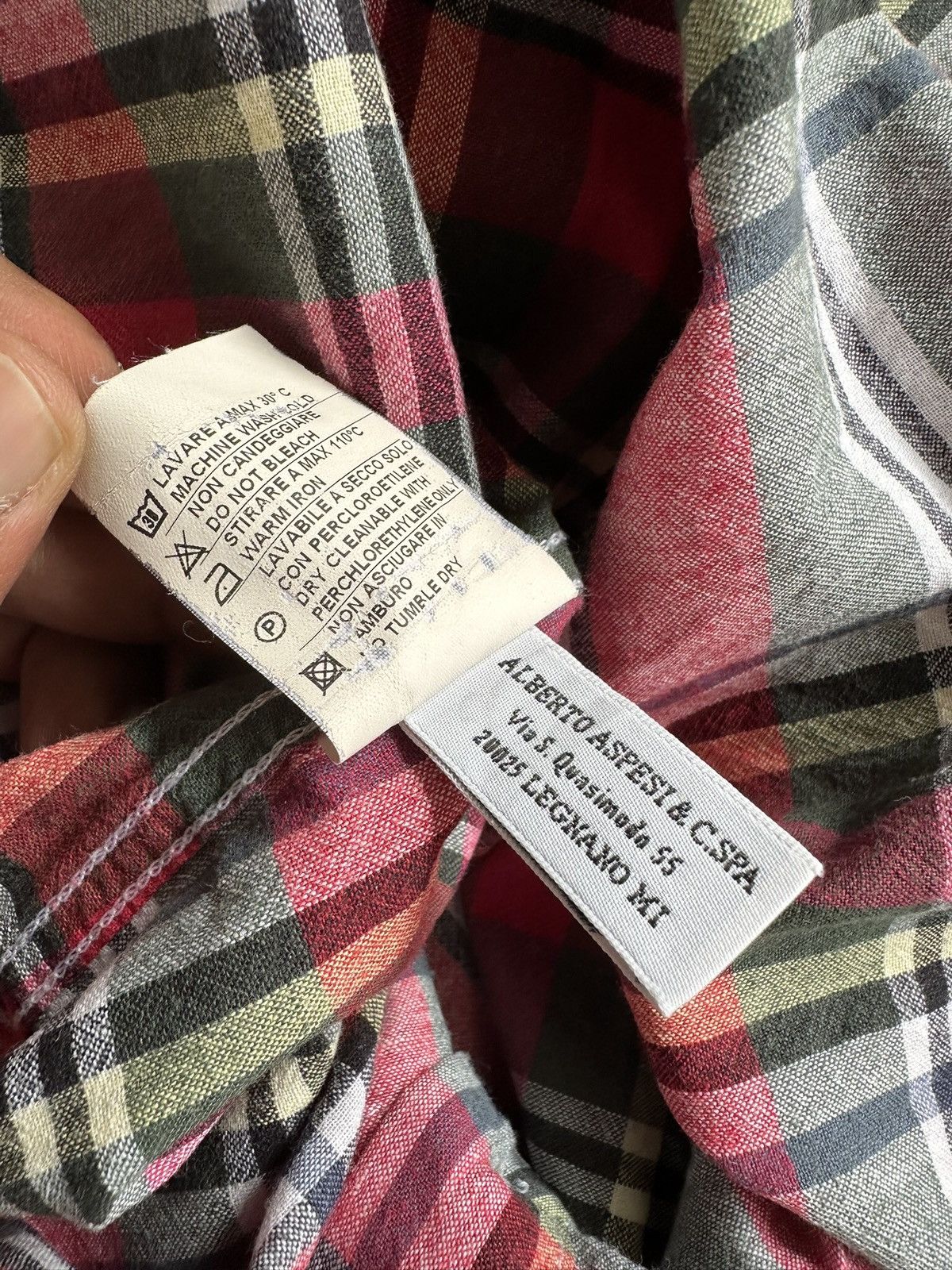 Aspesi 00's Aspesi plaid button up shirt Size US M / EU 48-50 / 2 - 17 Thumbnail