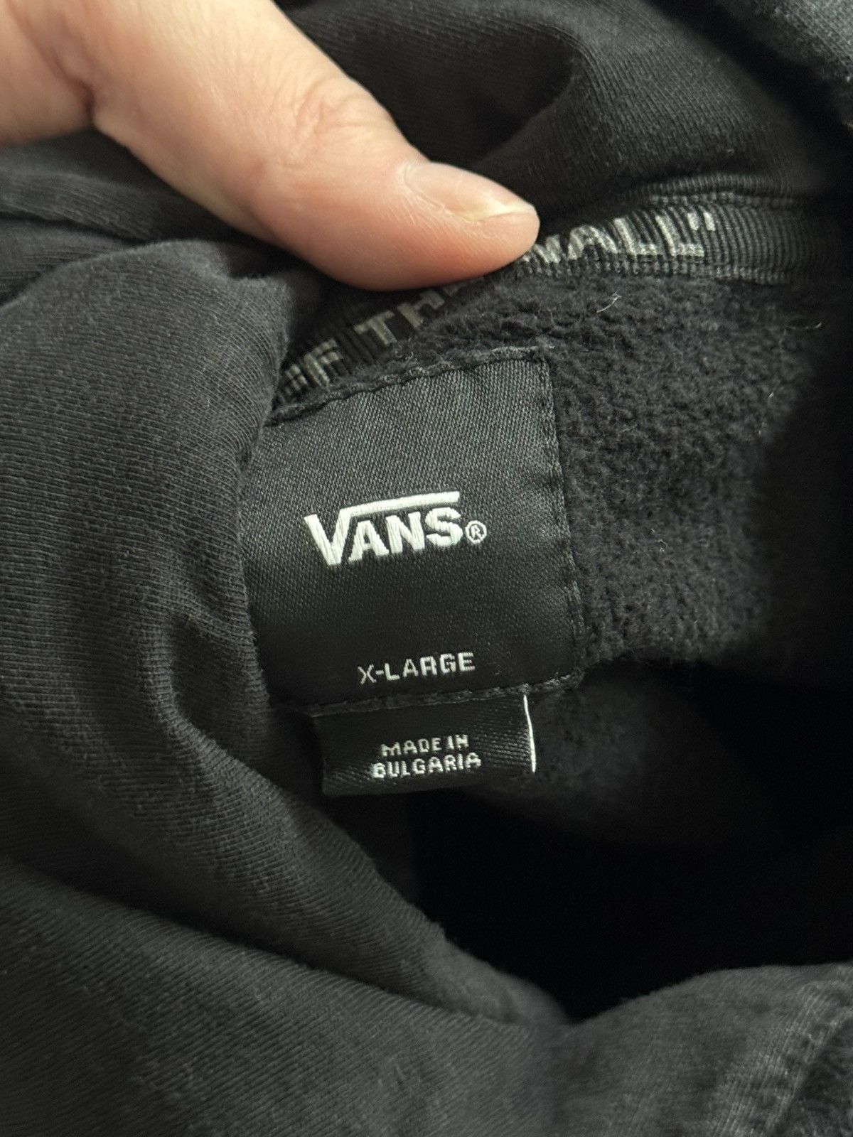 Vans Vans black hoodie with white logo Size US XL / EU 56 / 4 - 3 Thumbnail