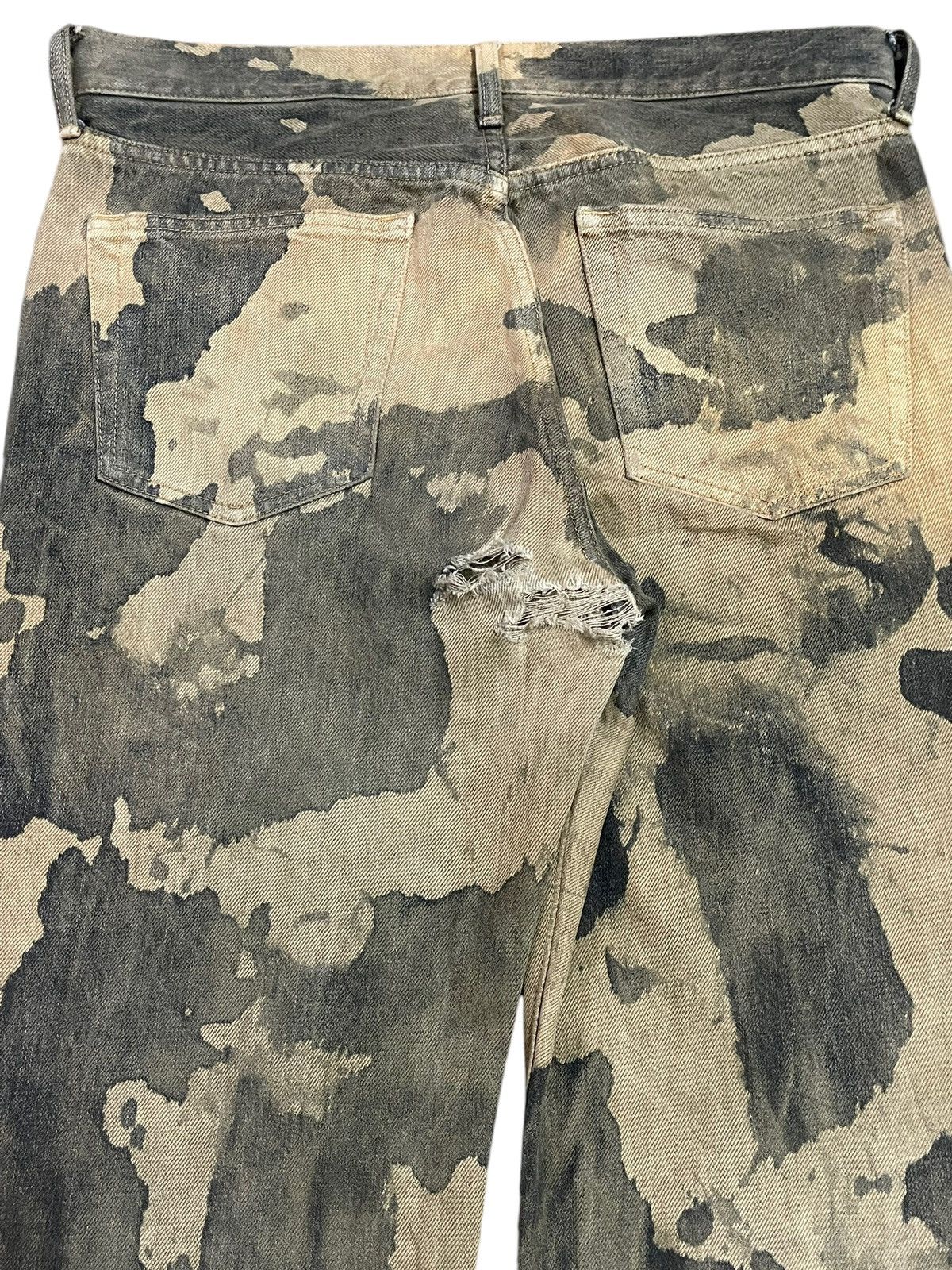 Uniqlo Vintage Japanese Uniqlo Painted Camouflage Style Jeans Size US 32 / EU 48 - 6 Thumbnail