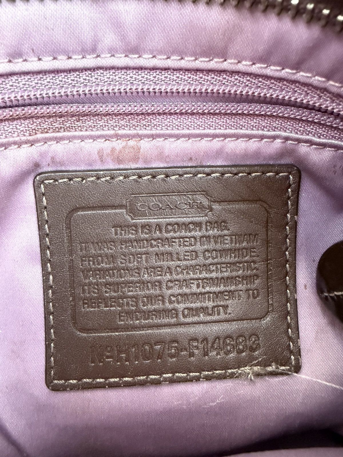 Coach Vintage y2k brown pebble leather Coach bag Size ONE SIZE - 5 Thumbnail