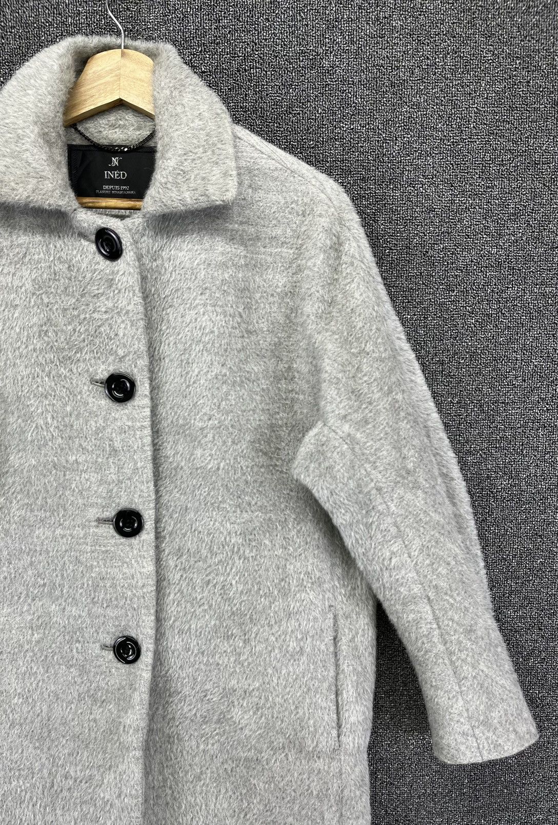 Japanese Brand Ined by Yohji Yamamoto Rare Button Up Wool Jacket Size M / US 6-8 / IT 42-44 - 3 Thumbnail
