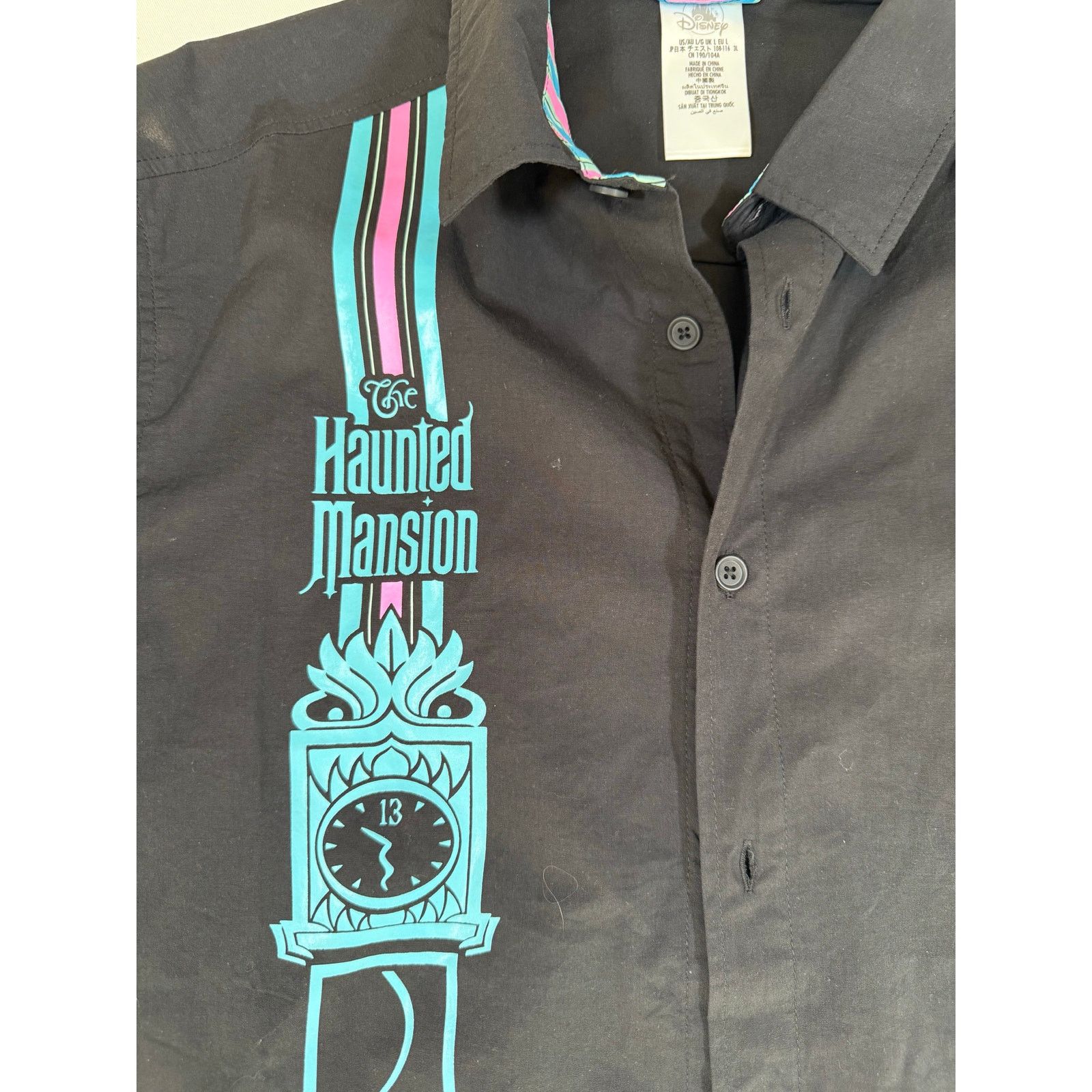 Disney Disney Haunted Mansion Short Sleeve Button Up Shirt Mens L Size US L / EU 52-54 / 3 - 2 Thumbnail