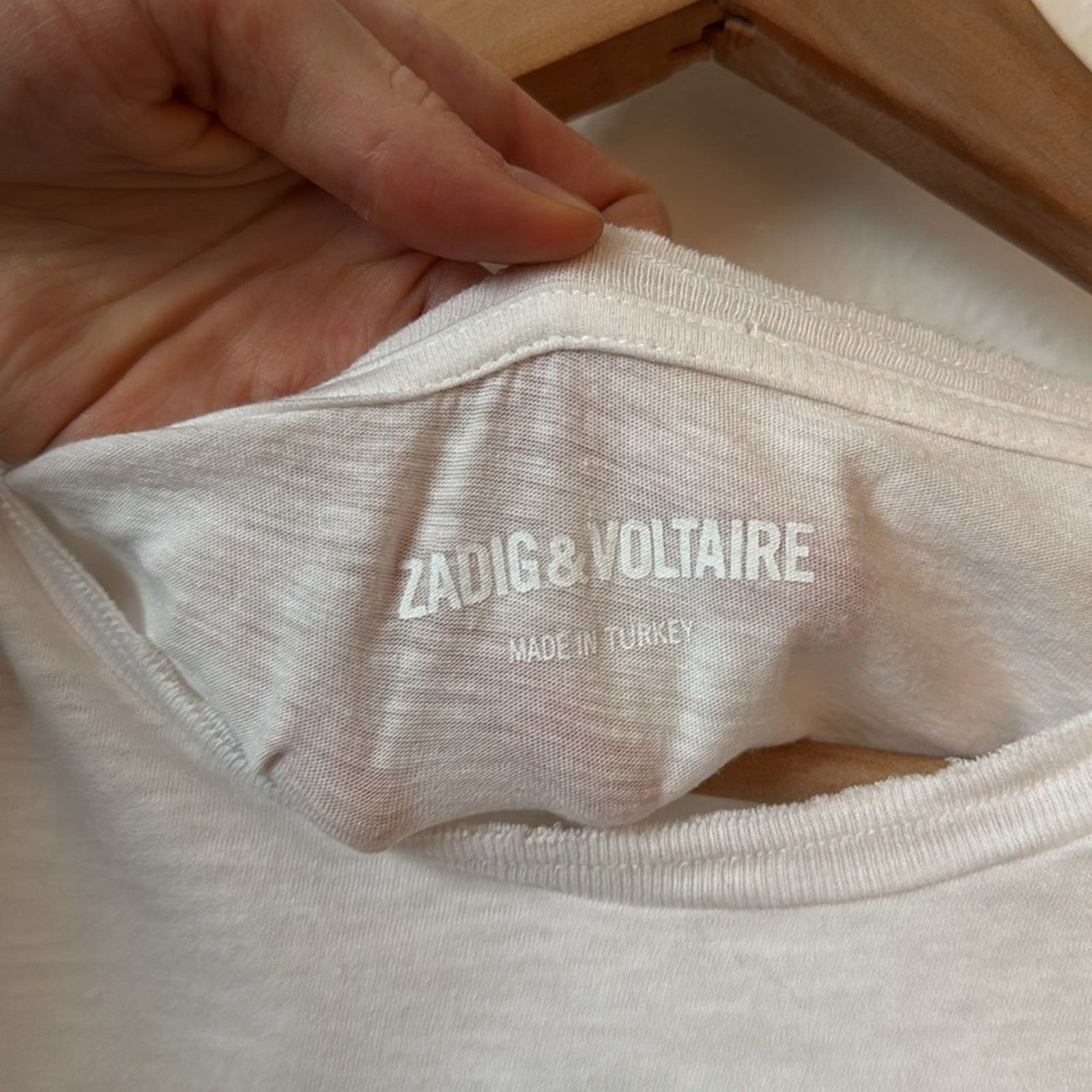 Zadig & Voltaire Zadig & Voltaire L Skinny Mick T-shirt in White Size L / US 10 / IT 46 - 7 Thumbnail