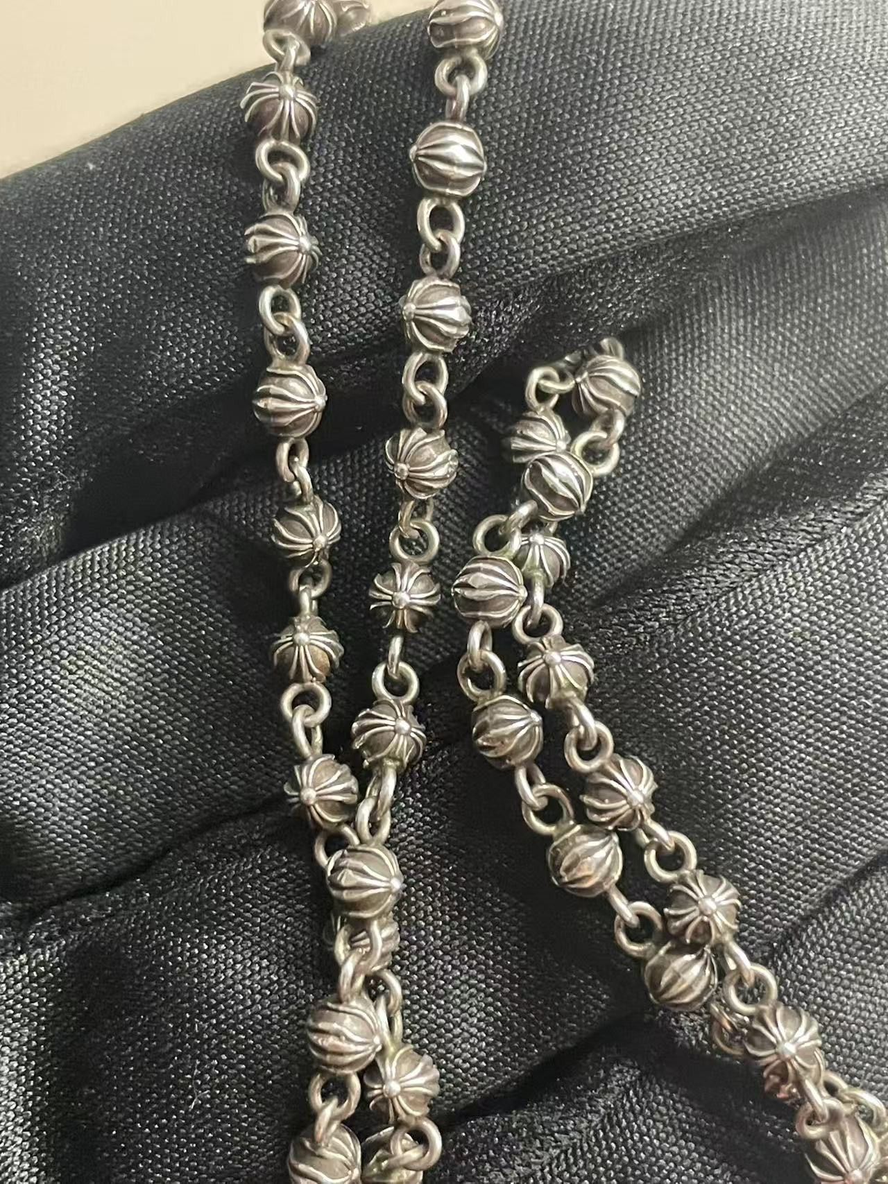 Chrome Hearts Chrome Hearts Silver Cross Ball Bead Chain Necklace Size ONE SIZE - 10 Thumbnail