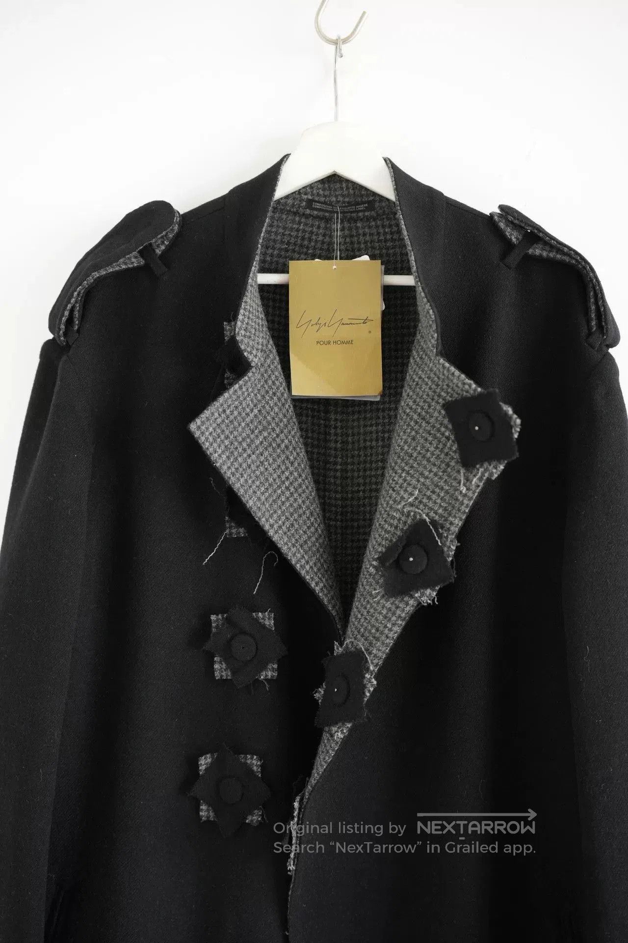 Yohji Yamamoto Yohji Yamamoto Houndstooth Wool Coat. Size US S / EU 44-46 / 1 - 3 Thumbnail