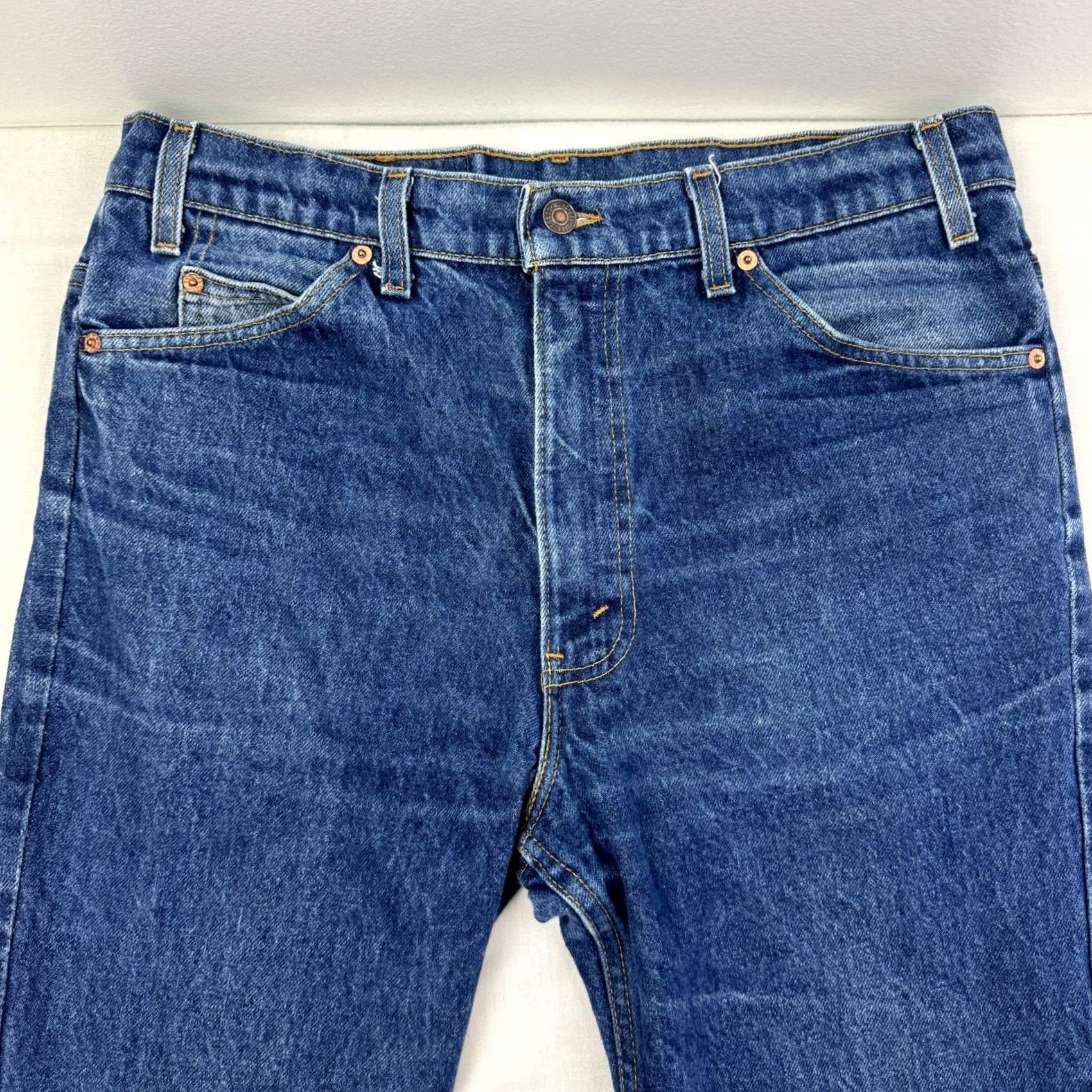Levi's VINTAGE Levi's 517 Jeans Men 36x32 Denim 90s Orange Tab Bootcut USA 1990s Jeans Mens Size US 36 / EU 52 - 4 Thumbnail