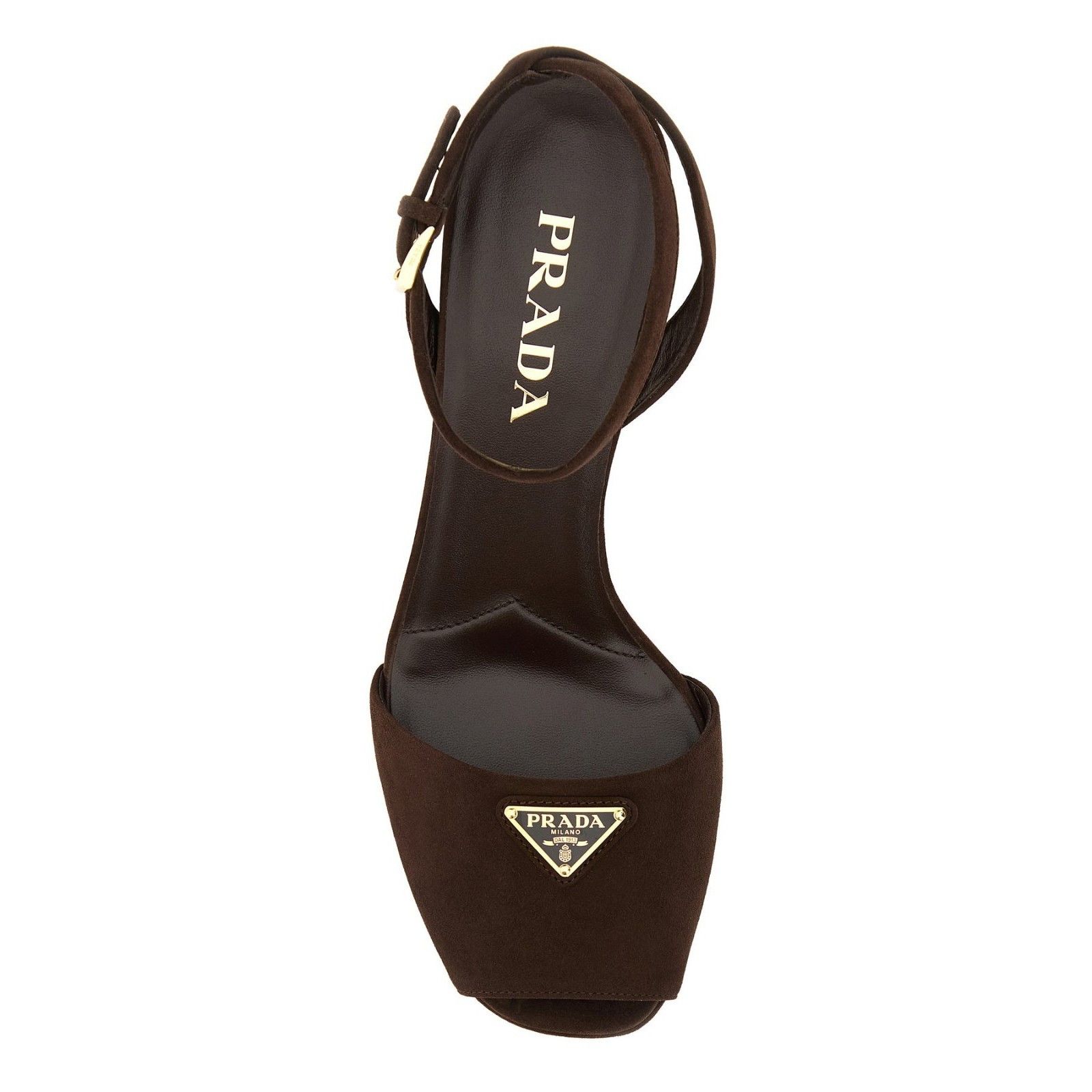 Prada PRADA Platform Brown Suede 110mm Heel Sandals New And Authen Size US 10 / IT 40 - 4 Thumbnail