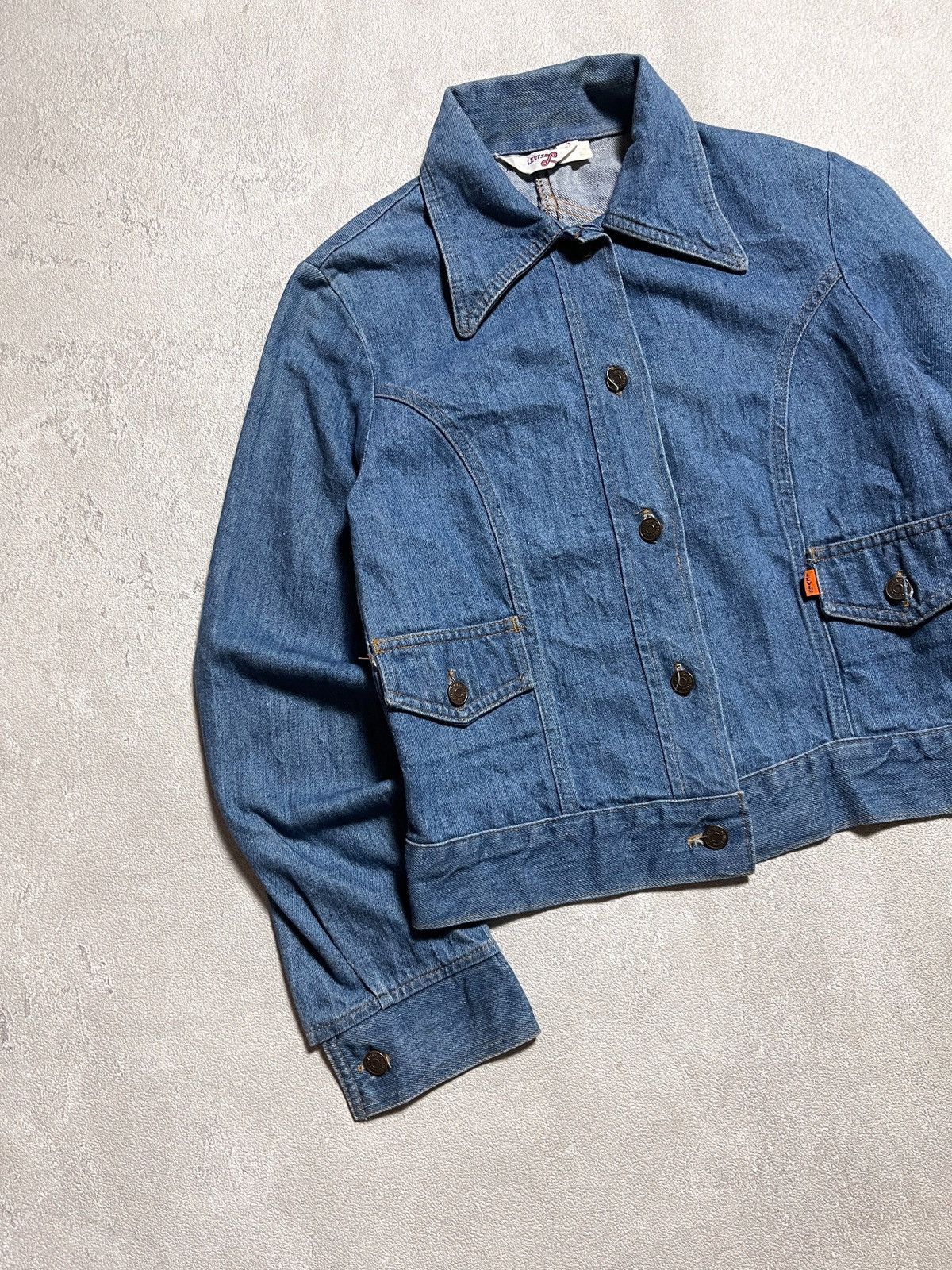 Levi's 1970’s LEVI’S LADY BIG E RANCHWEAR WESTERN DENIM JACKET Size XS / US 0-2 / IT 36-38 - 6 Thumbnail
