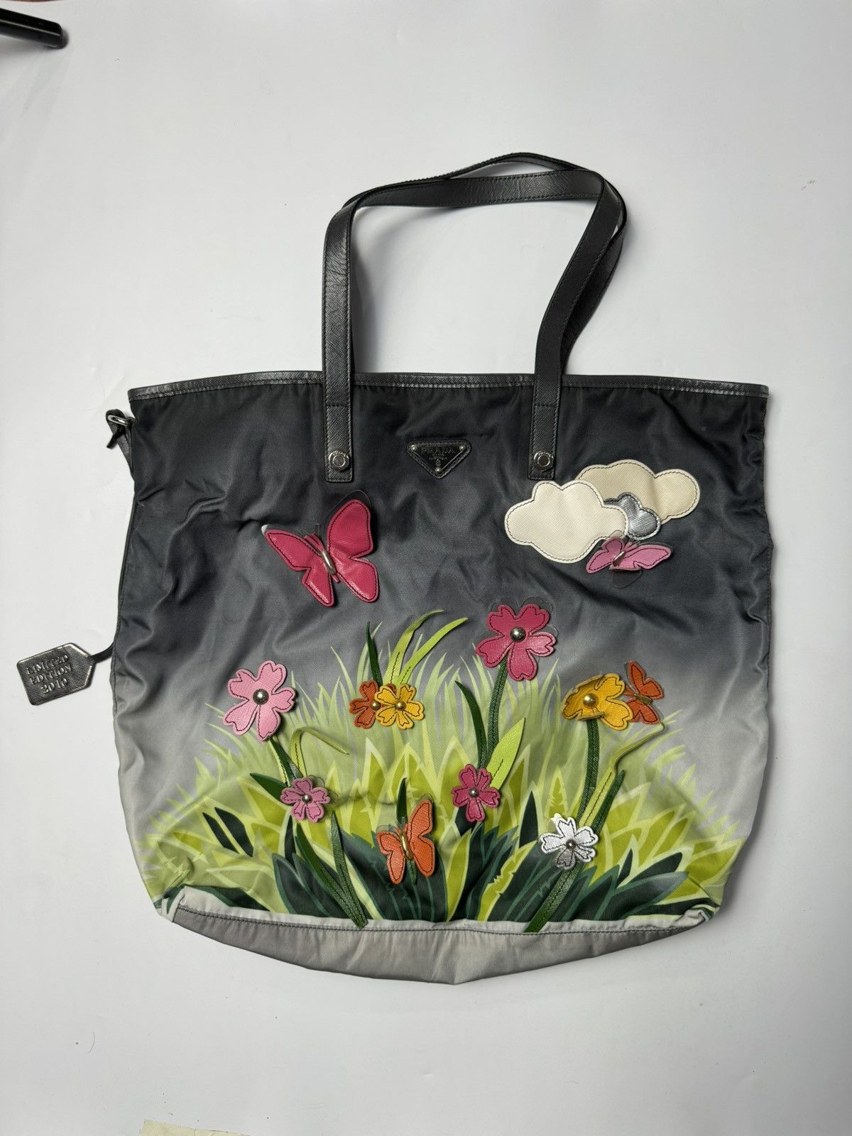 Prada Prada | Saffiano Trimmed | Garden City Tote Bag | Size ONE SIZE - 1 Thumbnail
