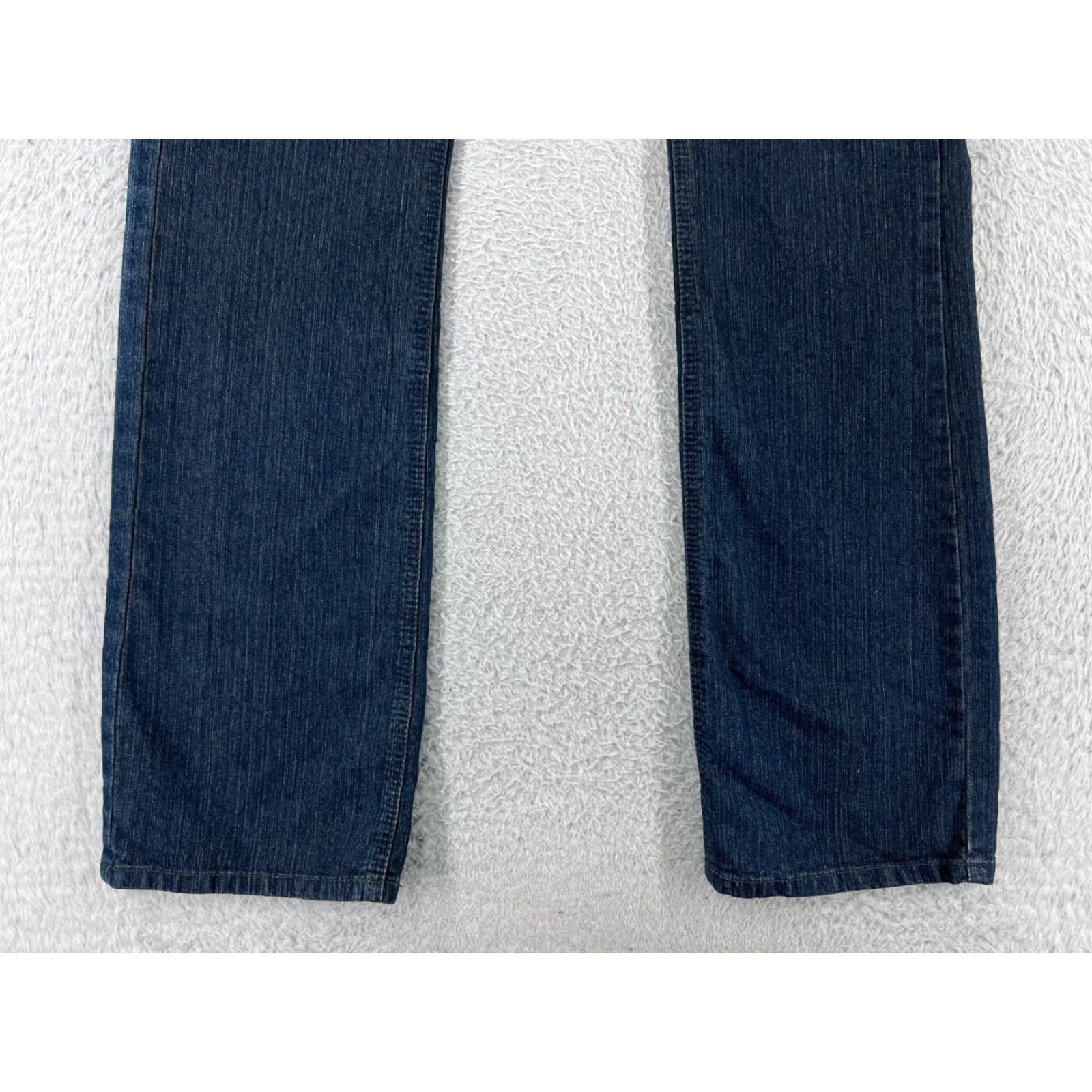Vintage Blue Ice Jeans Women Bootcut Cotton Blend Denim 5 Regular Blue 28x31 5-Pocket Embroidered Logo Vintage? No Ladies Jeans 90s? Size 27" / US 4 / IT 40 - 5 Thumbnail
