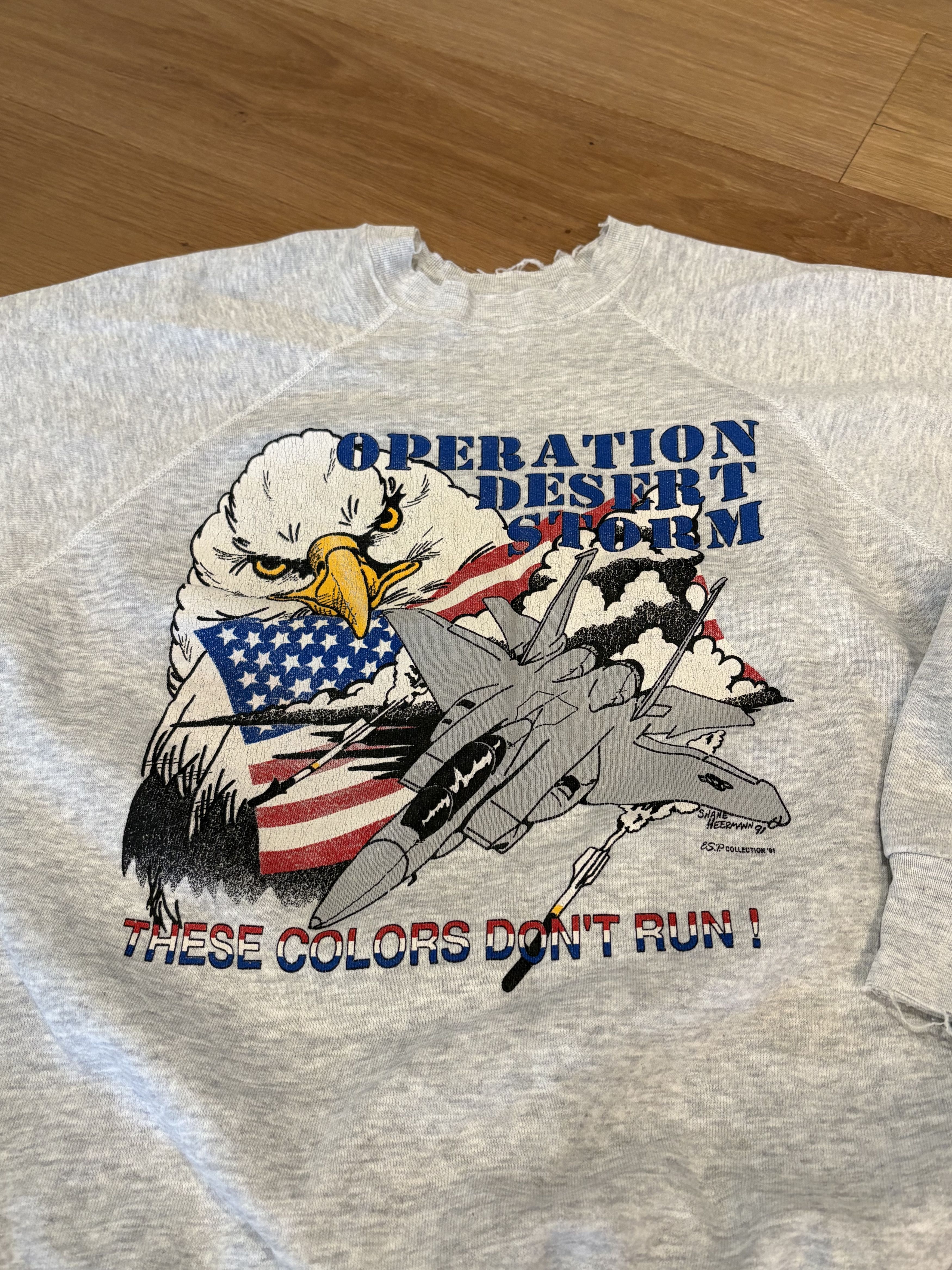 Vintage THRASHED Vintage Desert Storm Crewneck Size US L / EU 52-54 / 3 - 2 Thumbnail