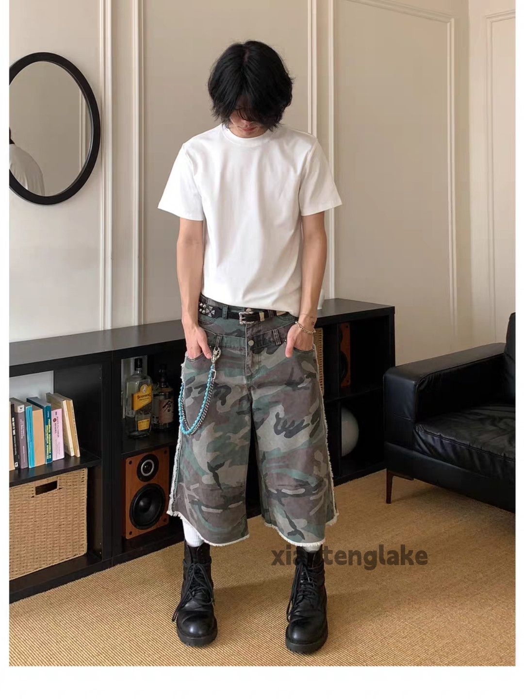 Designer × Japanese Brand × Vintage Utility military loose hiphop patchwork double waist shorts Size US 34 / EU 50 - 8 Thumbnail