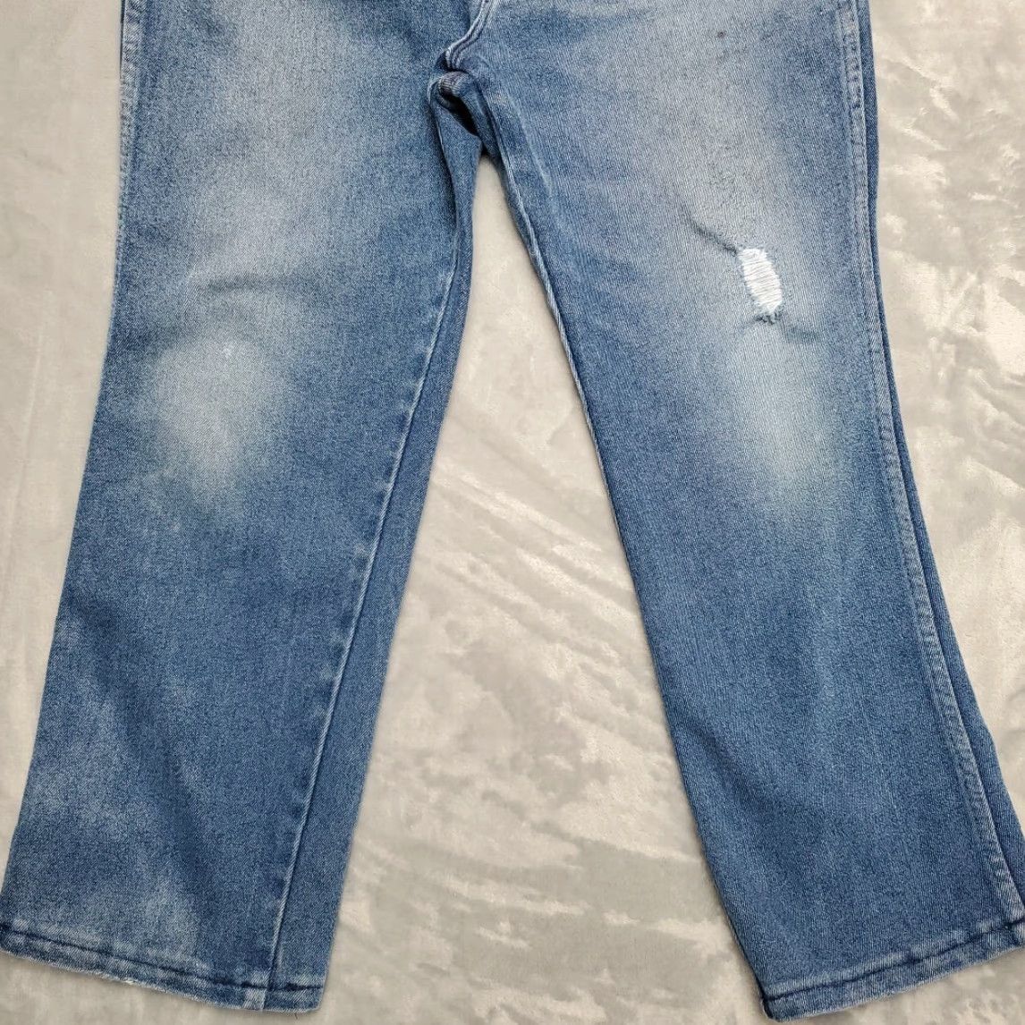 Wrangler Wrangler Jeans Mens 38x30 Blue Denim Cowboy 937STR Straight 5-Pocket Western Vintage Mens Size US 38 / EU 54 - 4 Thumbnail