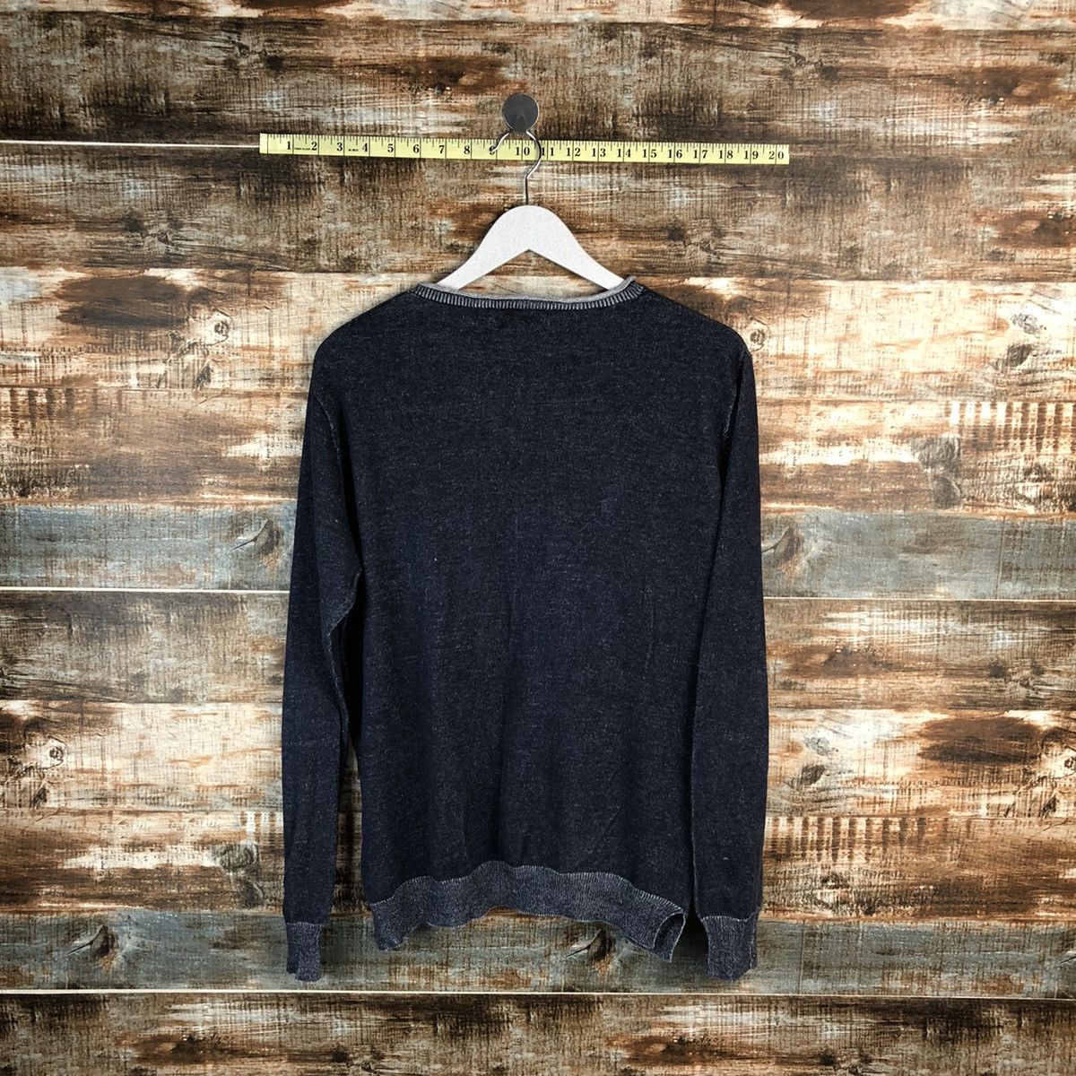 Homespun Knitwear × Japanese Brand × Takeo Kikuchi TK Shop Dark Blue Knitwear #A1544 Size US L / EU 52-54 / 3 - 13 Thumbnail