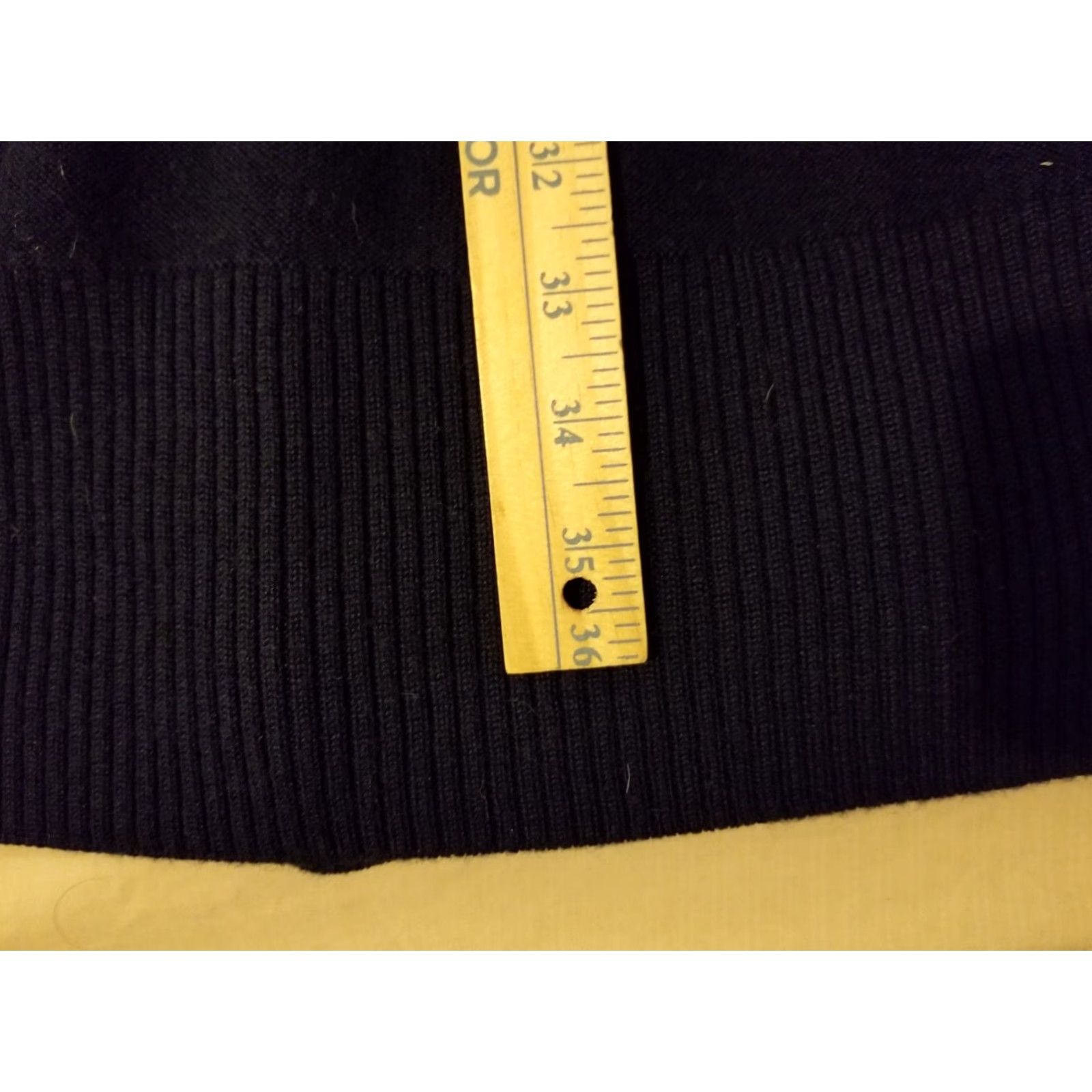 Vintage Womens Ann Taylor Wool Dress M Medium Cotton Black A-Line Knee Length Womens Size M / US 6-8 / IT 42-44 - 6 Thumbnail