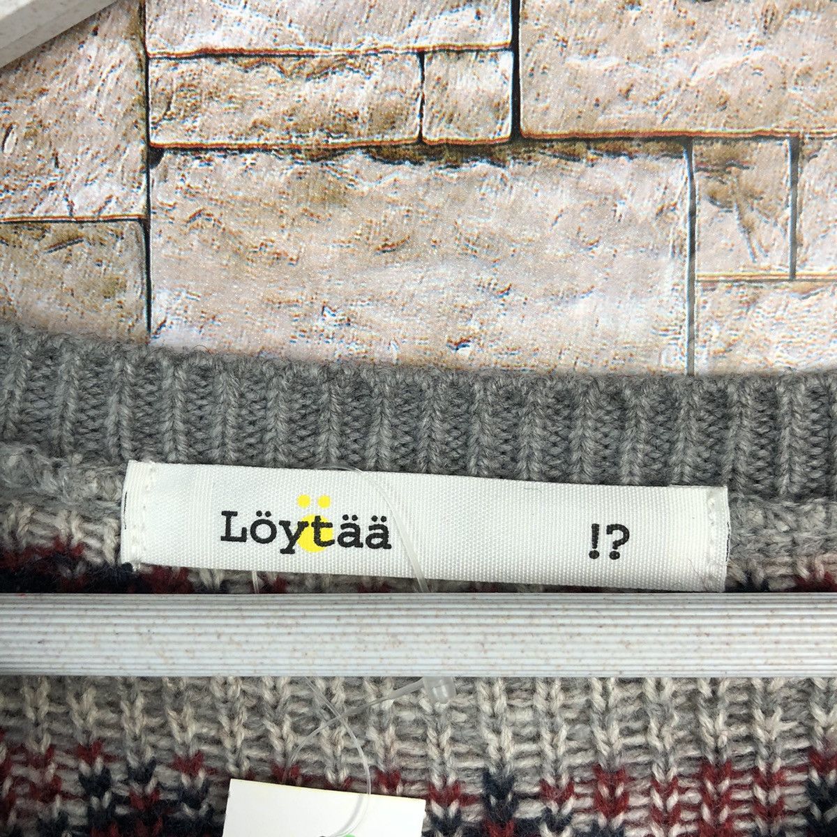 Homespun Knitwear DL Loy Taa Grey art vintage Knitwear #A262 Size US S / EU 44-46 / 1 - 9 Thumbnail