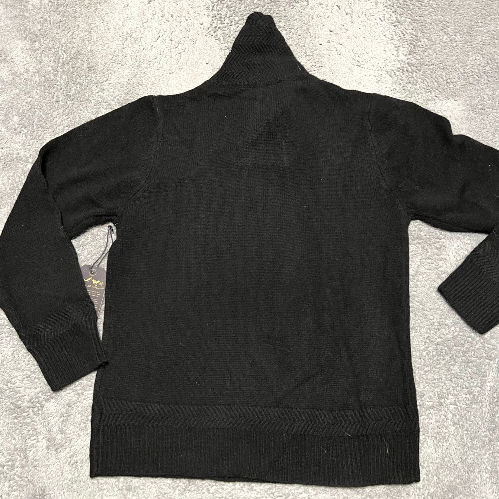 United By Blue United by Blue Sweater Mens Large Shetland Wool Black Mountain Run Shirt Pullover Men L Black Mountain Run Size US L / EU 52-54 / 3 - 3 Thumbnail