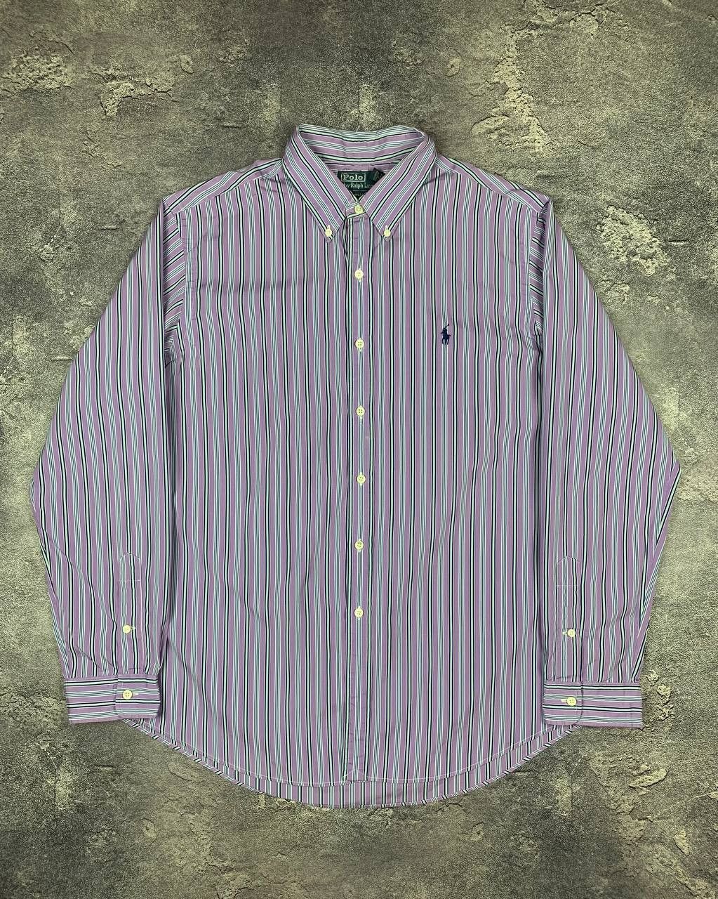 Polo Ralph Lauren Polo Ralph Lauren Men's Shirt Purple Striped Size US XL / EU 56 / 4 - 1 Thumbnail