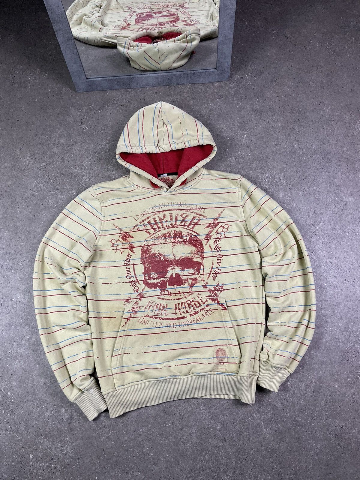 Japanese Brand × Vintage Vintage 90's Japan Design Yakuza skull print Y2K Style Size US XL / EU 56 / 4 - 1 Thumbnail