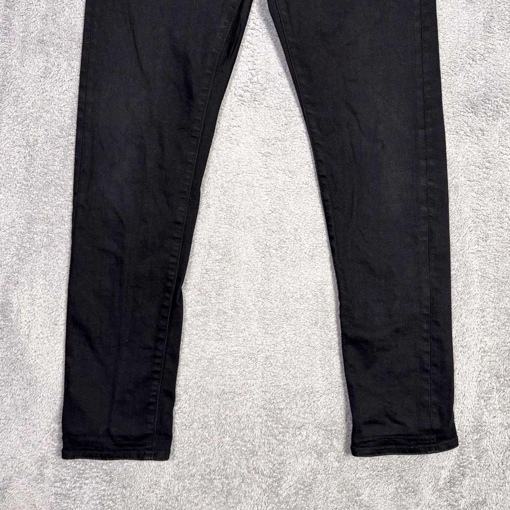 Uniqlo Uniqlo Jeans Mens 32x31 Dark Black Slim Straight Lowrise Stretch Cotton Denim Selvage 5-Pocket Size US 32 / EU 48 - 2 Thumbnail