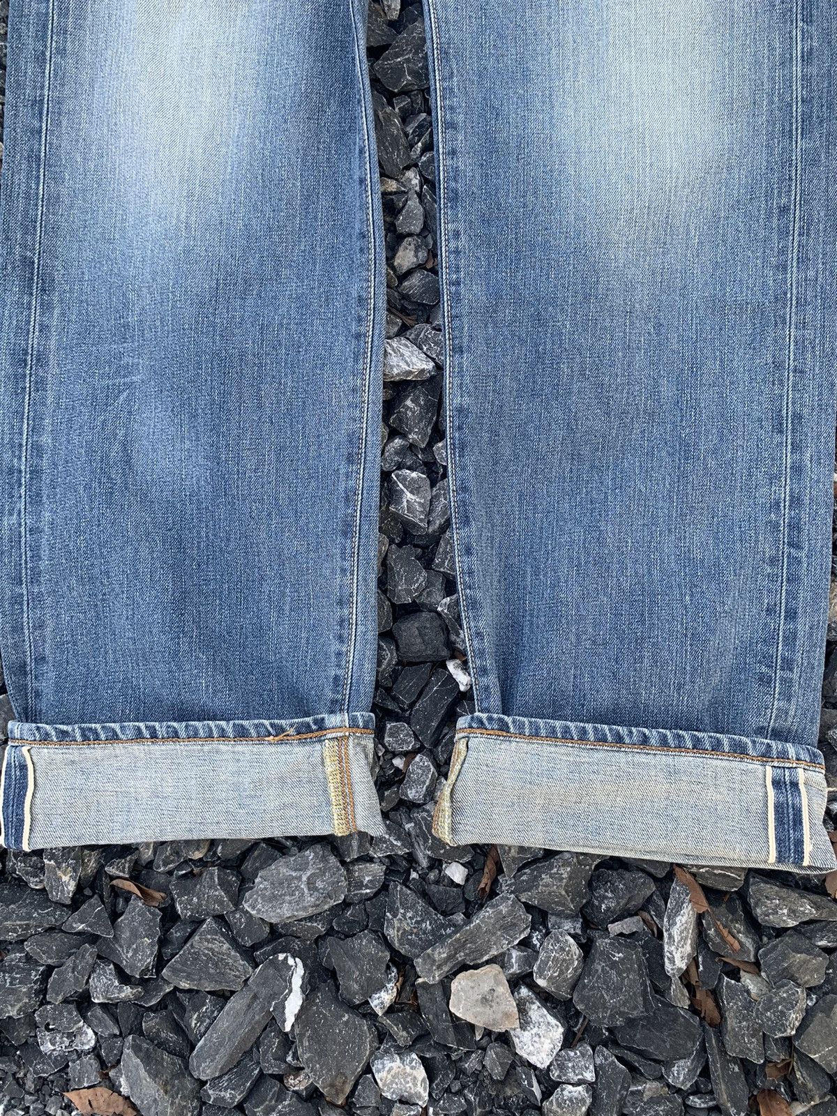 Japanese Brand VINTAGE EDWIN SELVEDGE 505 SELVEDGE DISTRESSED DENIM Size US 33 - 9 Thumbnail