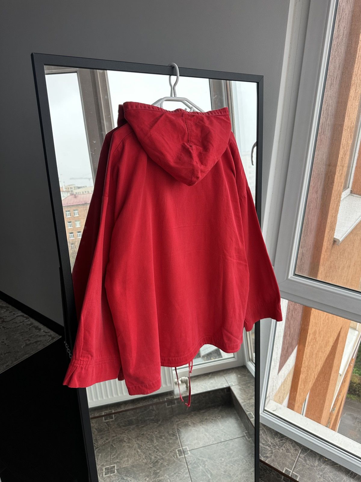 Vintage Maribasch Brenzwiler Red Smock Hoodie Cotton Anorak Size US XL / EU 56 / 4 - 8 Thumbnail