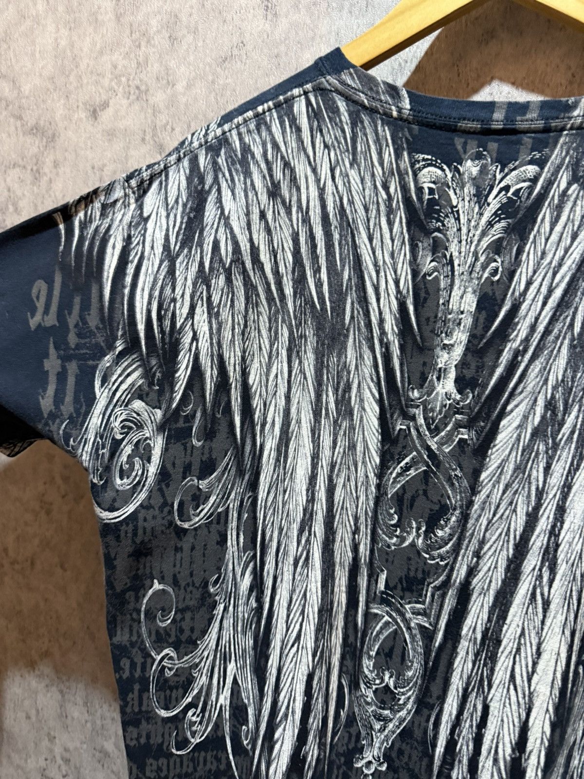 Affliction Y2k Apprime Double Eagle Gothic Insane AOP Tshirt Size US L / EU 52-54 / 3 - 11 Thumbnail