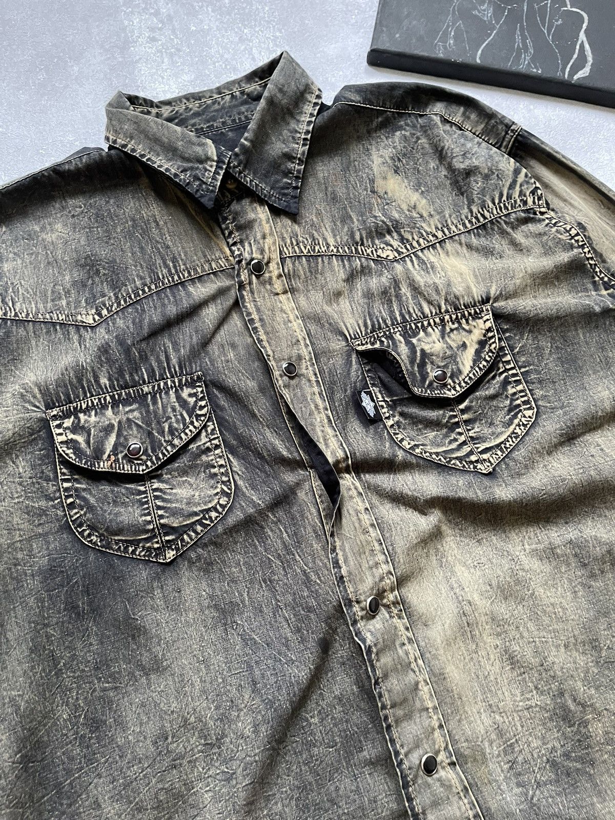 Vintage Vintage Racing Eagle Denim Racing Jacket made in USA Size US L / EU 52-54 / 3 - 10 Thumbnail