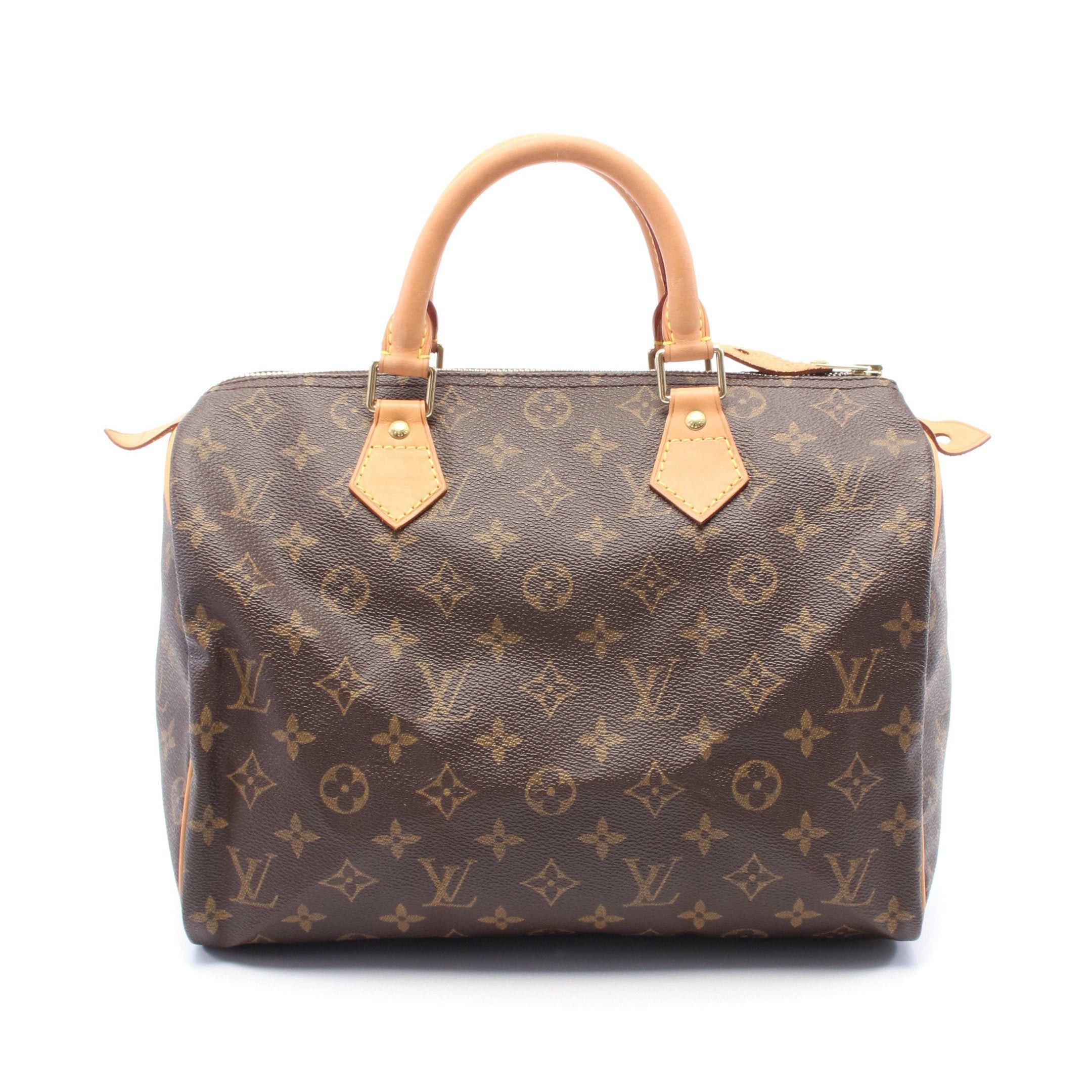 Louis Vuitton Louis Vuitton Speedy 30 Monogram Handbag Leather Brown Size ONE SIZE - 1 Thumbnail