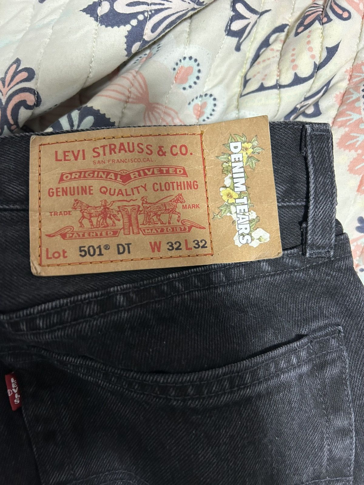 DENIM TEARS Black denim tear jeans Size US 32 / EU 48 - 2 Thumbnail