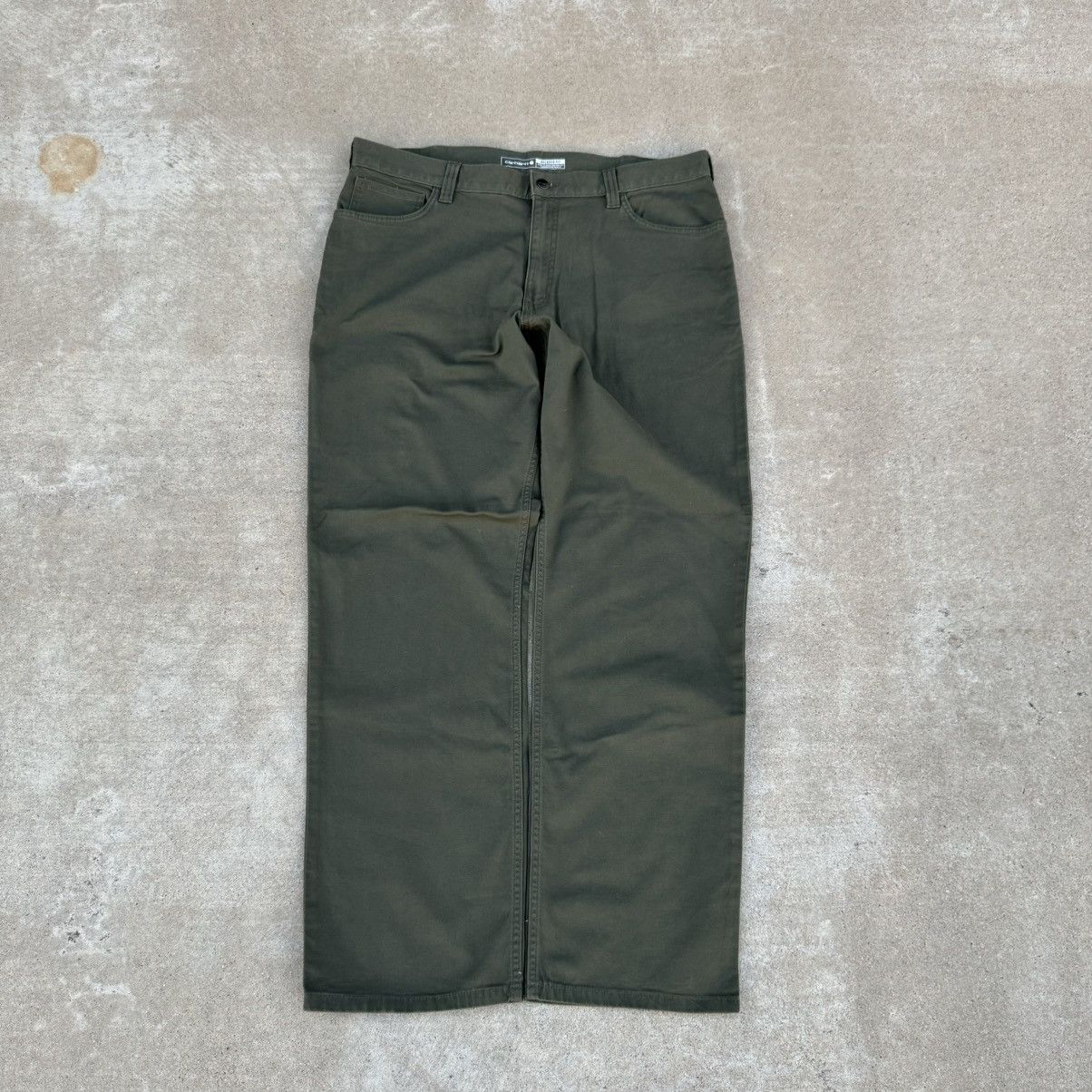 Carhartt × Dickies × JNCO Brand New Earth Tone Green Carhartt Carpenter Pants 38 Size US 38 / EU 54 - 1 Thumbnail