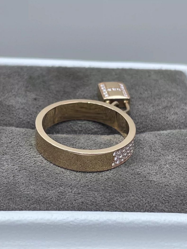 Hermes Hermes Clochette Series Diamond Ring Size 54-2506 Size ONE SIZE - 6 Thumbnail