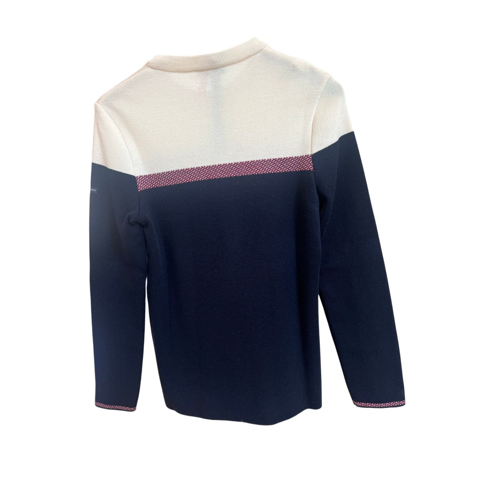 Saint James Saint James L’Atelier Navy Cream Sailor Sweater (Sz S) Size S / US 4 / IT 40 - 2 Thumbnail