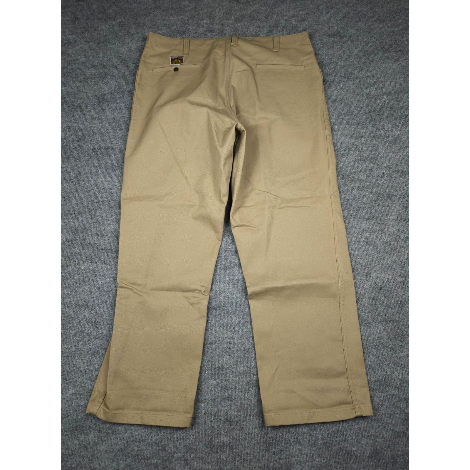 Ben Davis Ben Davis Pants Men 40 37 x 30 Beige Khaki Chino Original Work Straight Leg Casual 90s Grunge Mens Size US 37 - 2 Thumbnail