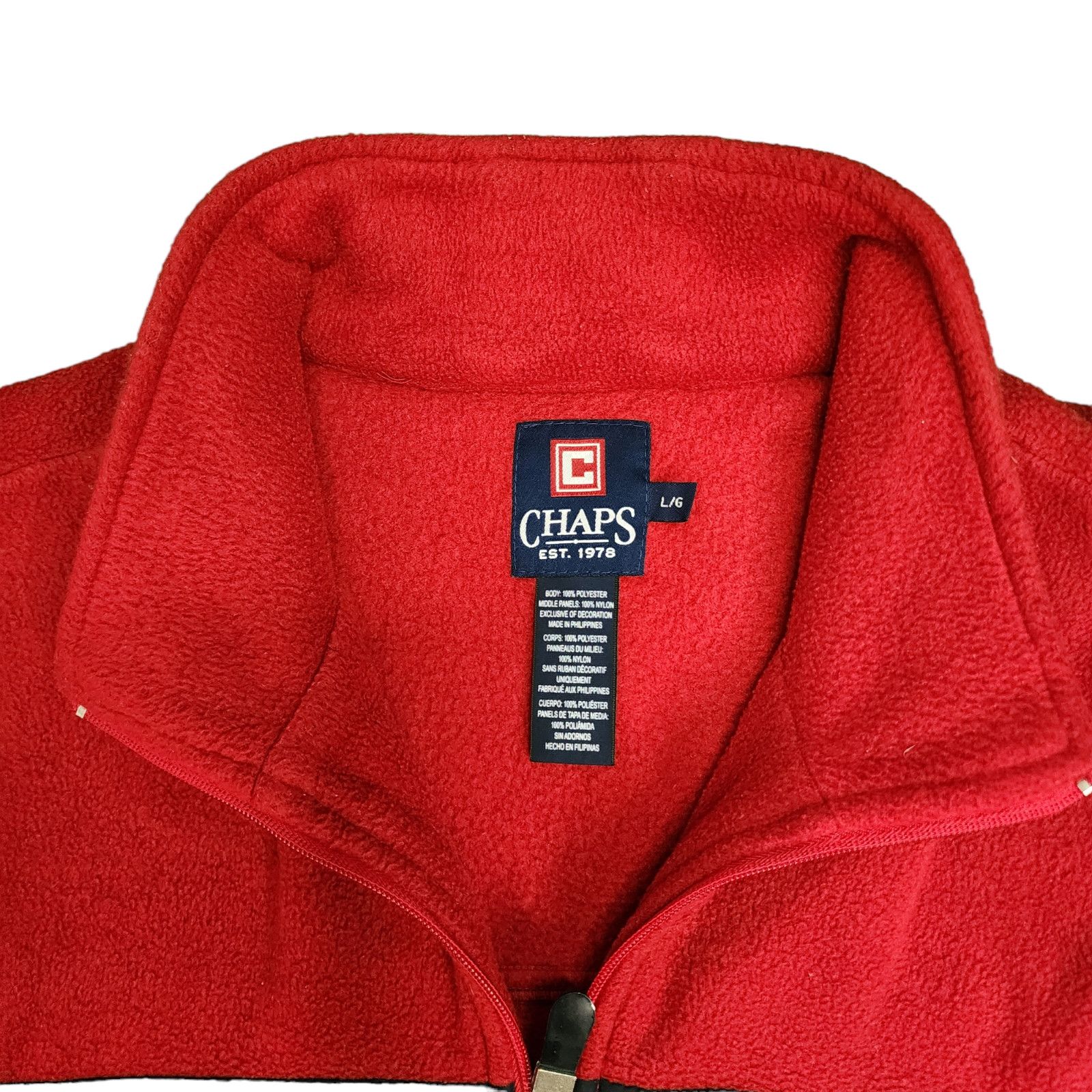 Chaps Vintage Chaps Ralph Lauren Fleece Sweatshirt Full Zip Jacket Size US L / EU 52-54 / 3 - 5 Thumbnail