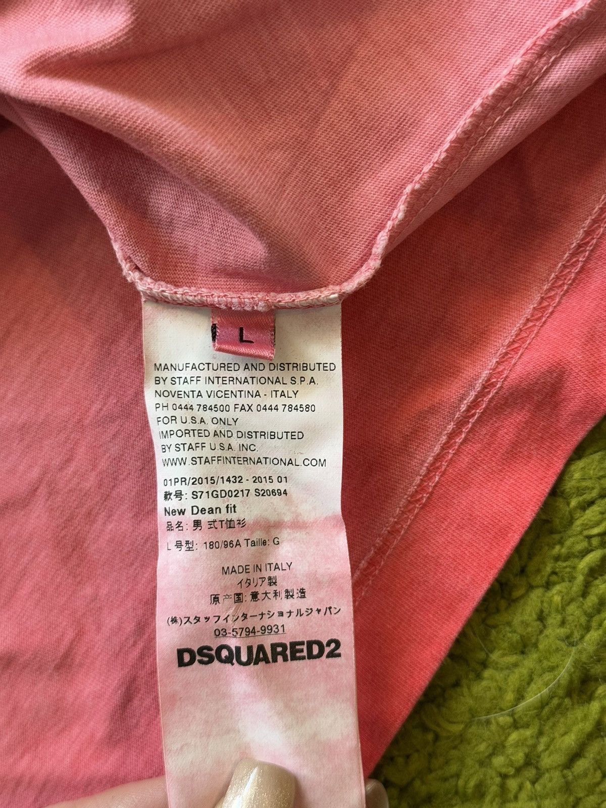Designer × Dsquared2 Dsquared2 washed red big logo t-shirt Size US L / EU 52-54 / 3 - 5 Thumbnail