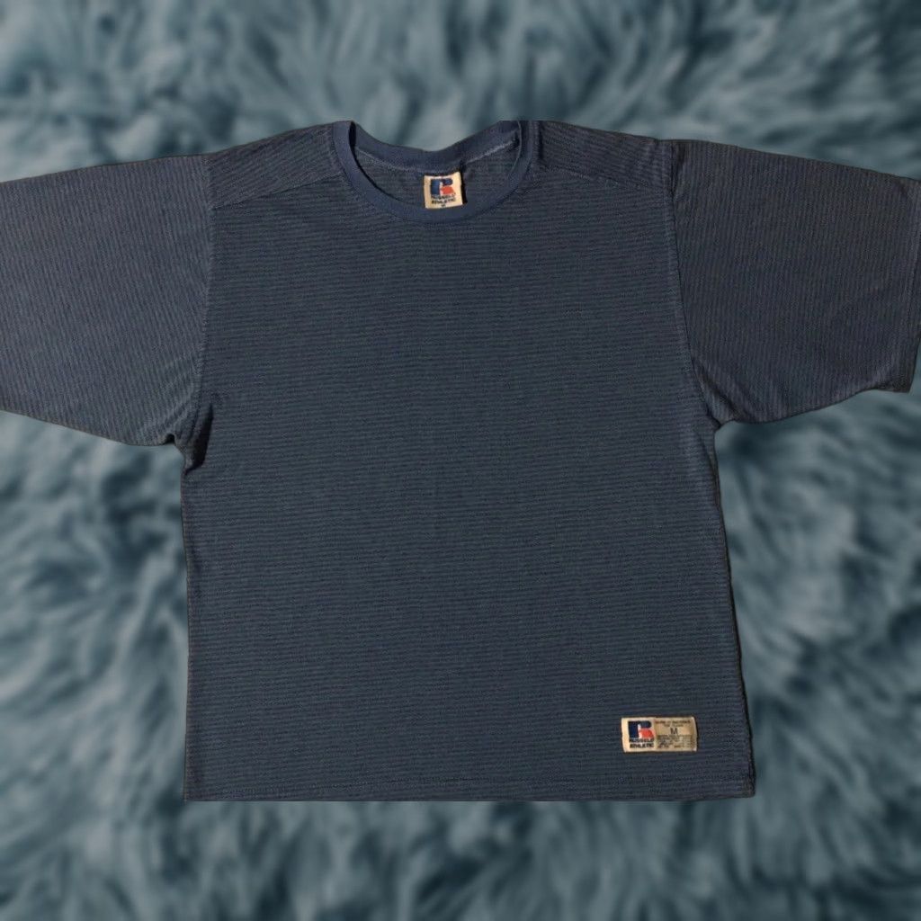 Russell Athletic VINTAGE Russell Athletic Shirt M USA Surf Skate Grunge Vaporwave 90s 80s Beach Ocean Pacific Track & Field USA Mens Shirt Blue M Size US M / EU 48-50 / 2 - 1 Thumbnail