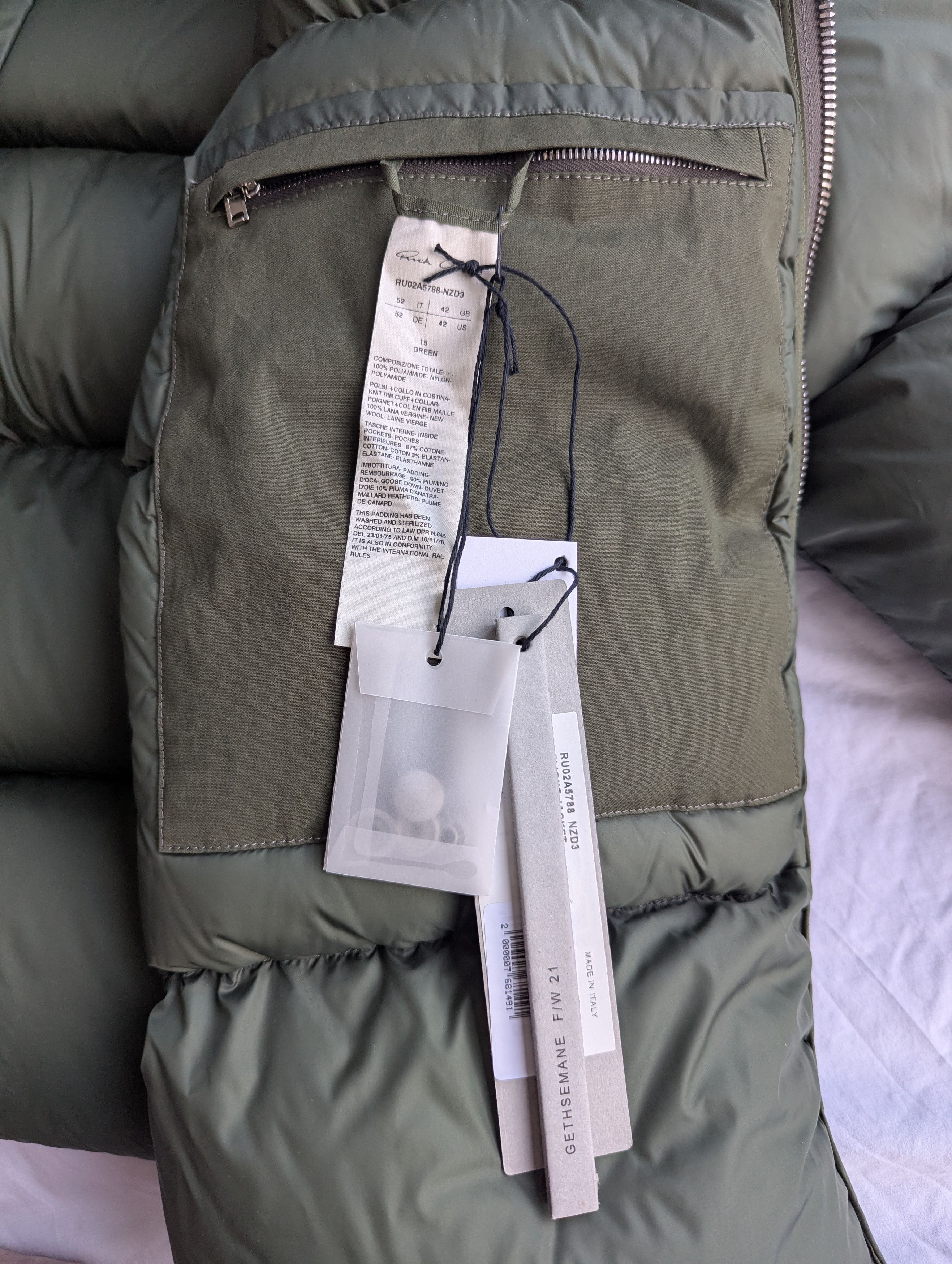 Rick Owens Flight Jacket Puffer Down Jacket Size US L / EU 52-54 / 3 - 3 Thumbnail
