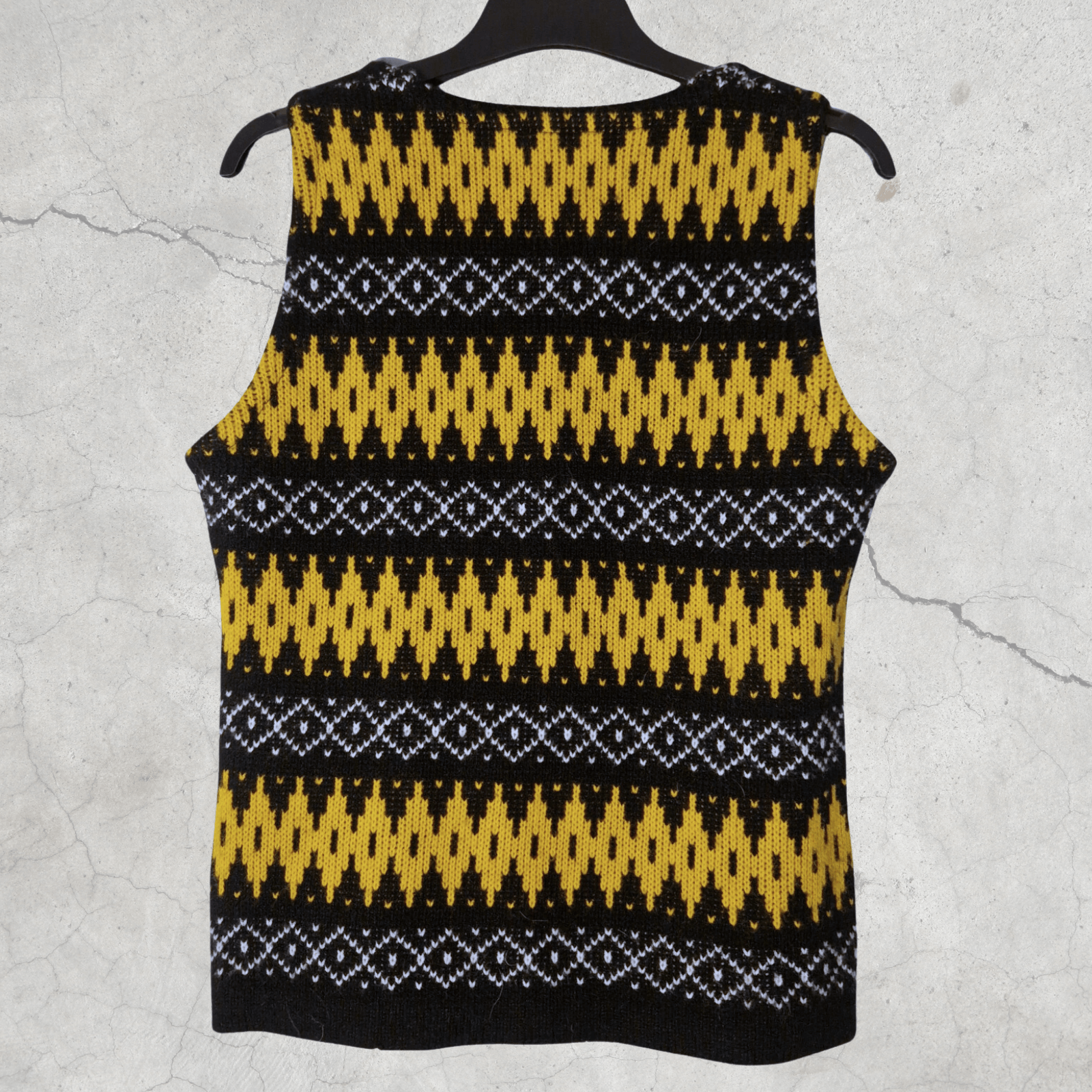 Retrofit × Vintage Vintage Dralon Knitted Vest - 90s Nordic Tank Top Size S / US 4 / IT 40 - 2 Thumbnail
