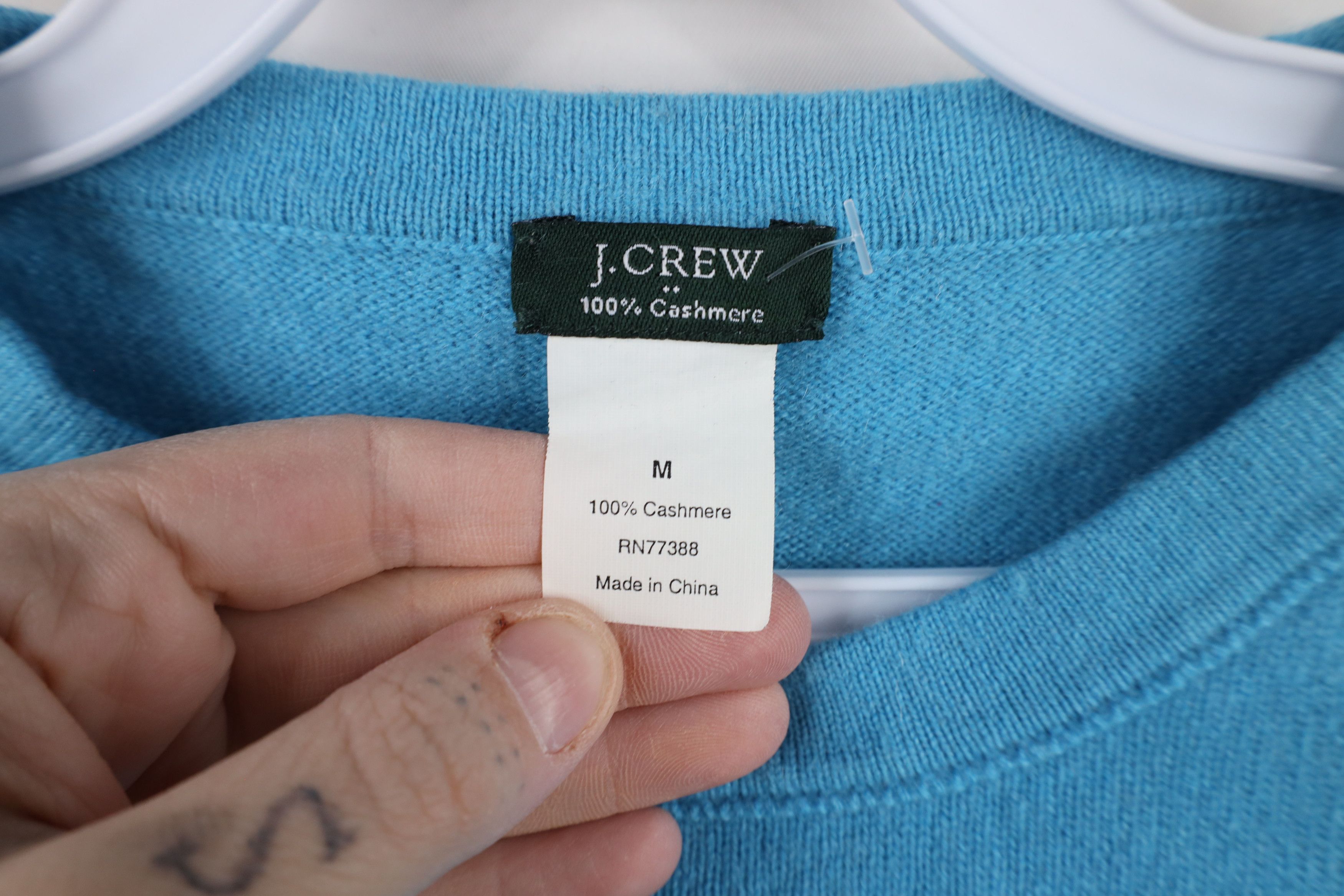 J.Crew × Vintage Vintage J Crew Blank Soft Cashmere Marled Knit Sweater Blue Size M / US 6-8 / IT 42-44 - 5 Thumbnail