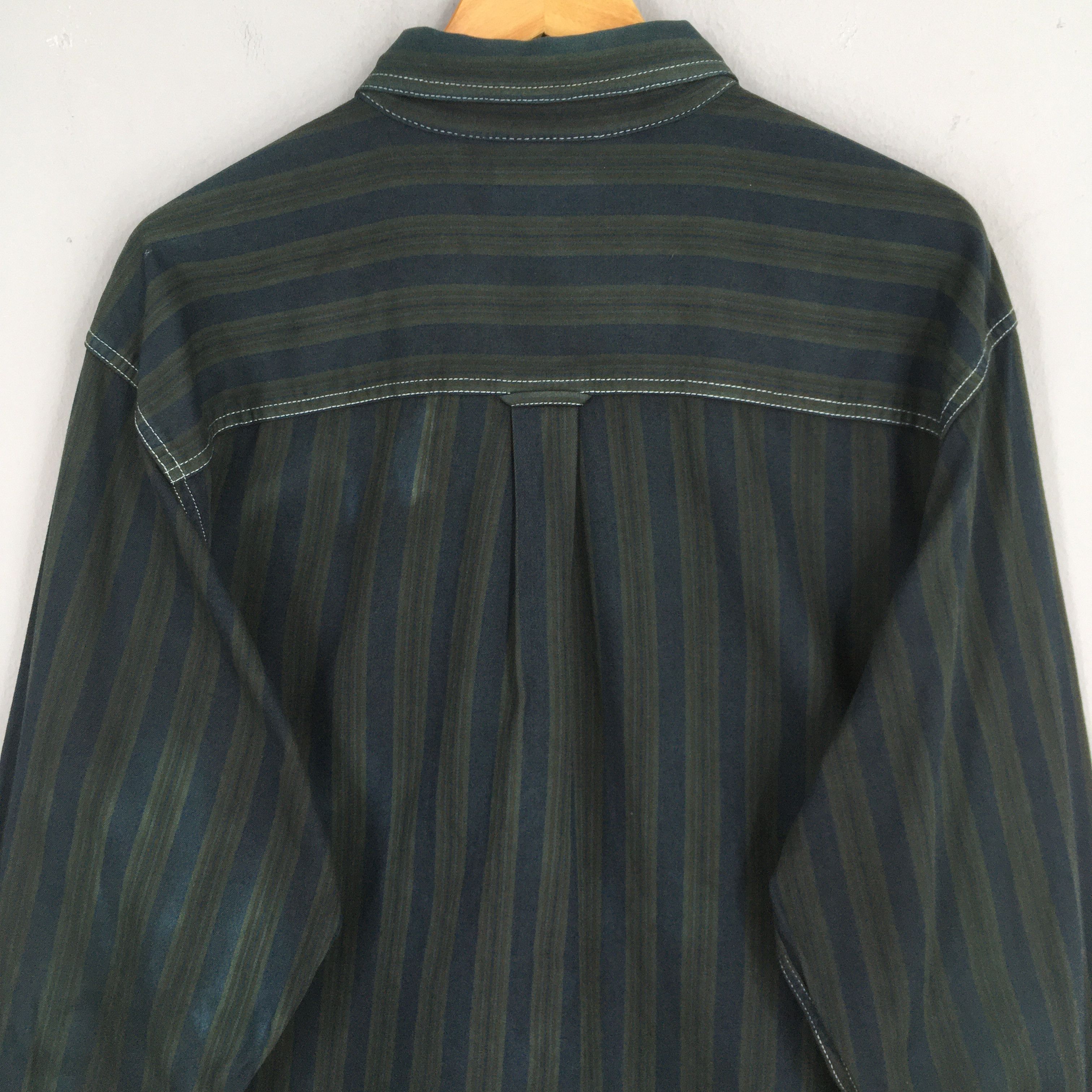 Basic Editions Vintage Basics Editions Stripes Flannel Shirt Large Size US L / EU 52-54 / 3 - 8 Thumbnail