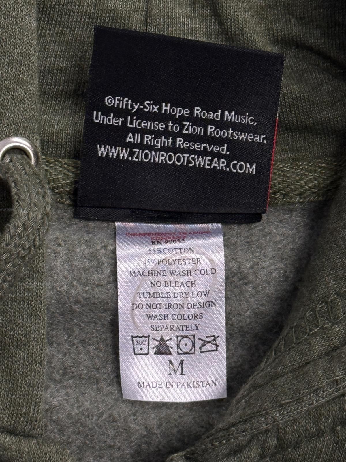 Zion Rootswear Bob Marley Zip Up Hoodie - Zion Rootswear - Medium Size US M / EU 48-50 / 2 - 4 Thumbnail