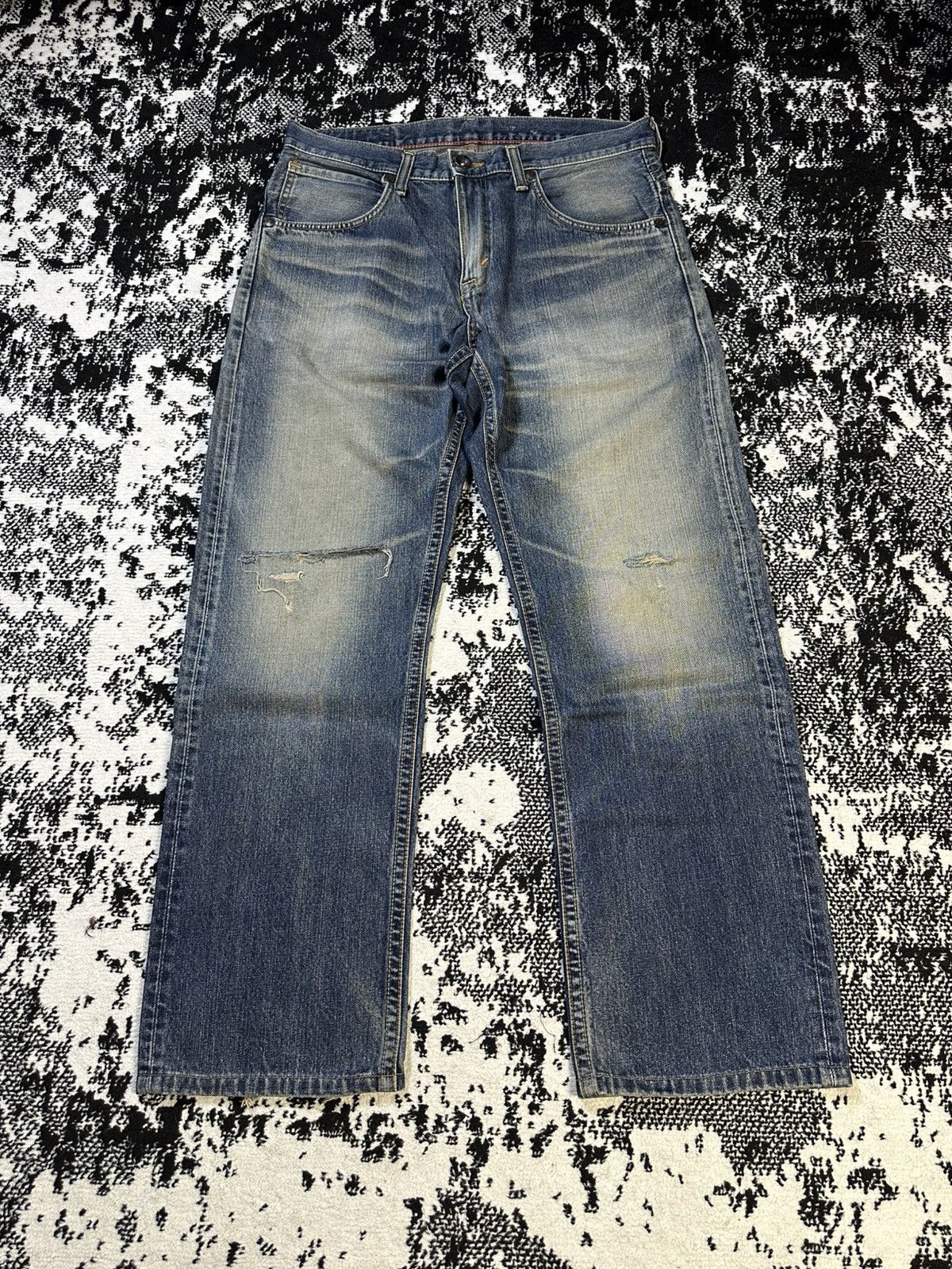 Sugar Cane 2000s Edwin 405 Exlcusive Vintage Washed Jeans Size US 33 - 1 Thumbnail